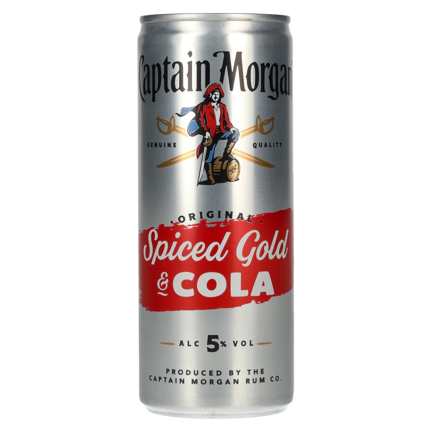 Captain Morgan Original Spiced Gold & Cola 5% Vol. 12x0,25l Dosen Pfand