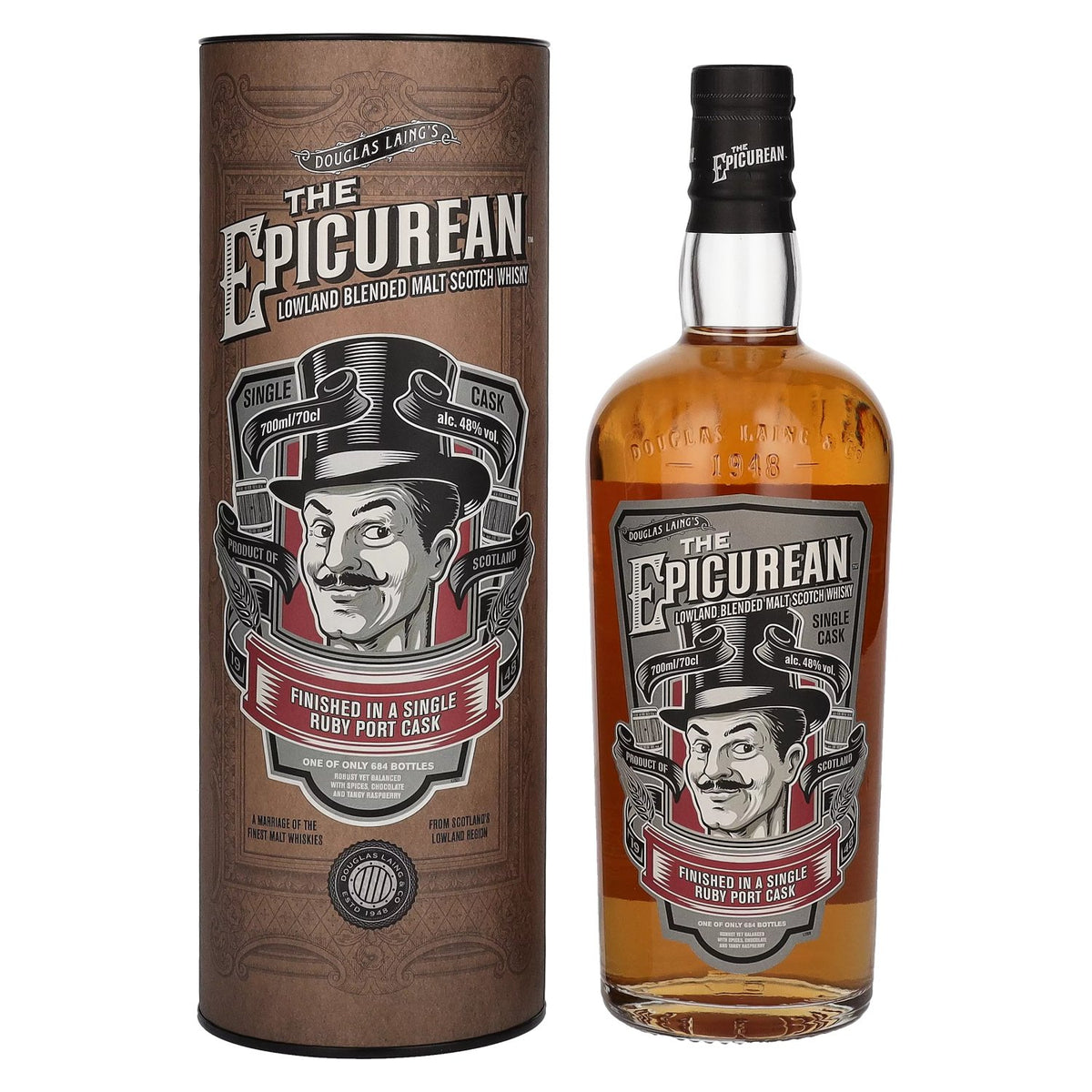 Douglas Laing THE EPICUREAN Ruby Finish Limited Edition 48% ABV 0.7l in a gift box