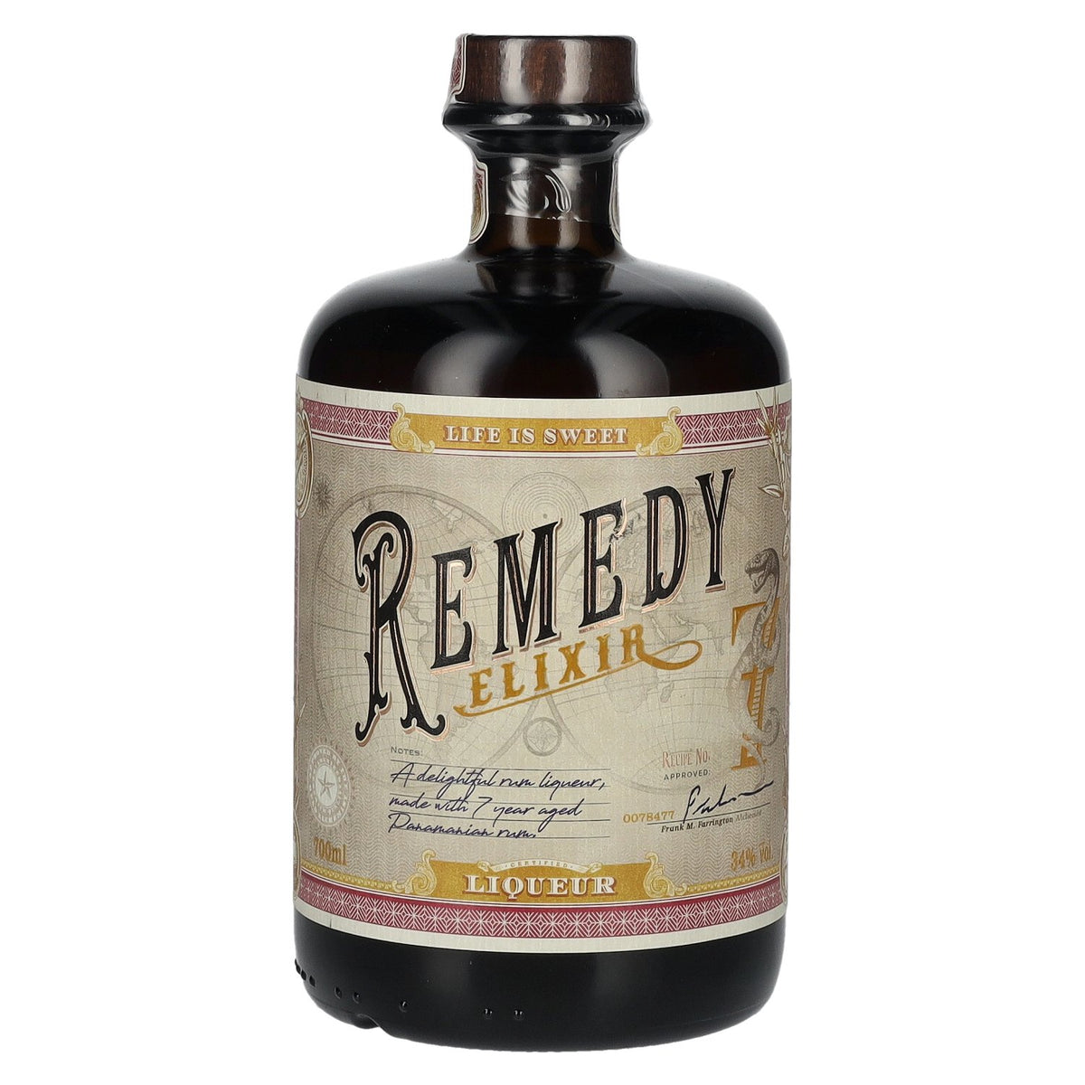 Remedy Elixir Rum Liqueur 34% ABV 0.7l