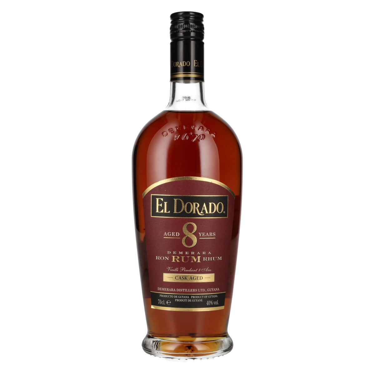El Dorado 8-Year-Old Cask-Aged Demerara Rum 40% vol. 0.7 l