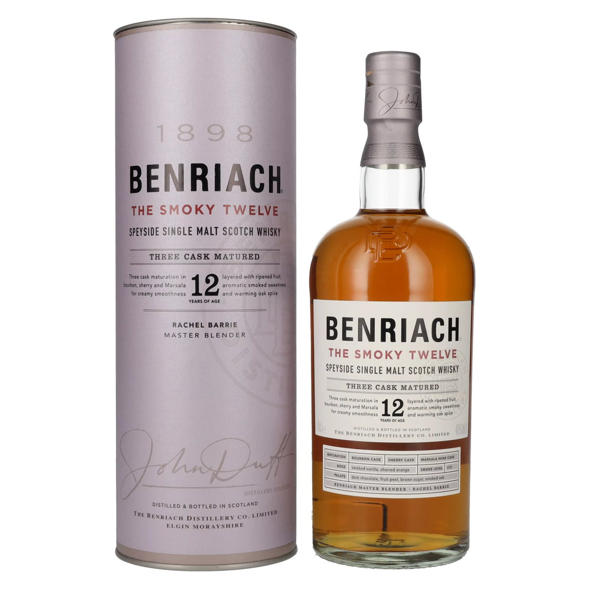 Benriach THE SMOKY TWELVE Three Cask Matured Speyside Single Malt 46% vol. 0.7 l in a gift box