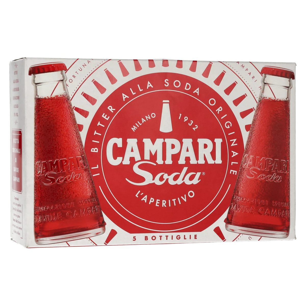 Campari Soda 10% ABV, 5 x 0.098 l