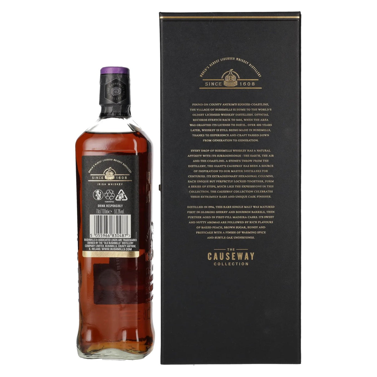 Bushmills THE CAUSEWAY COLLECTION Single Malt Madeira Casks 1996 50,3% Vol. 0,7l in Geschenkbox