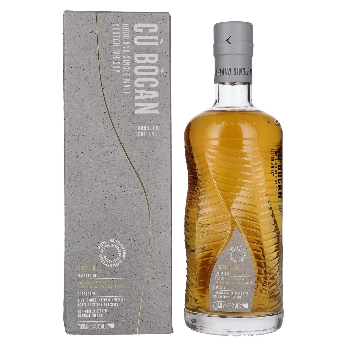 Tomatin CÙ BÒCAN SIGNATURE Highland Single Malt 46% ABV, 0.7 litres, in a gift box