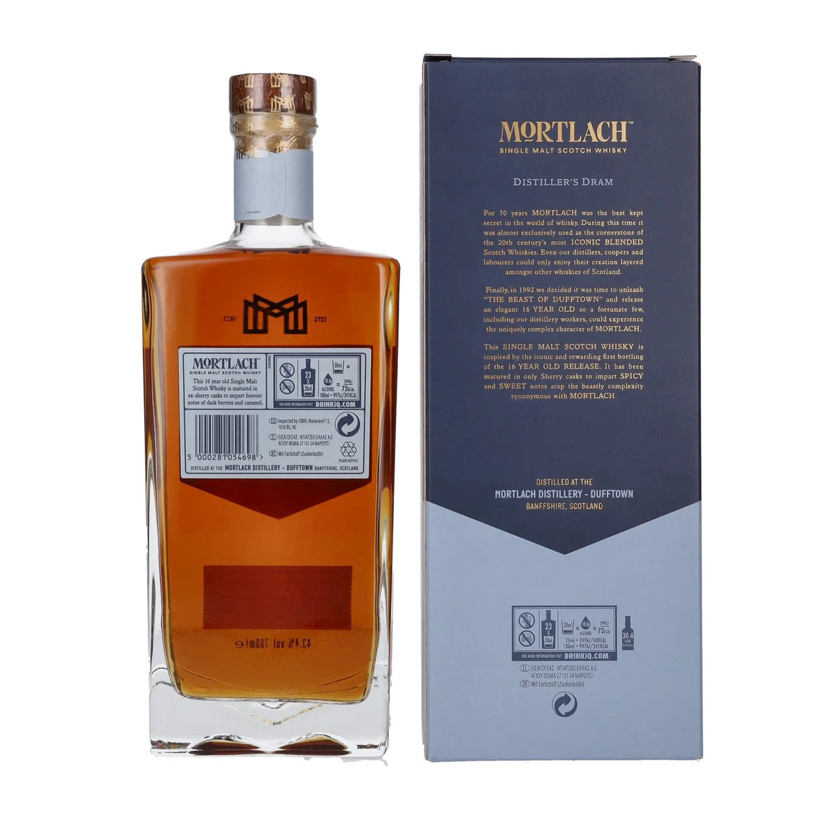 Mortlach 16 Years Old DISTILLER'S DRAM Single Malt 43,4% Vol. 0,7l in Geschenkbox