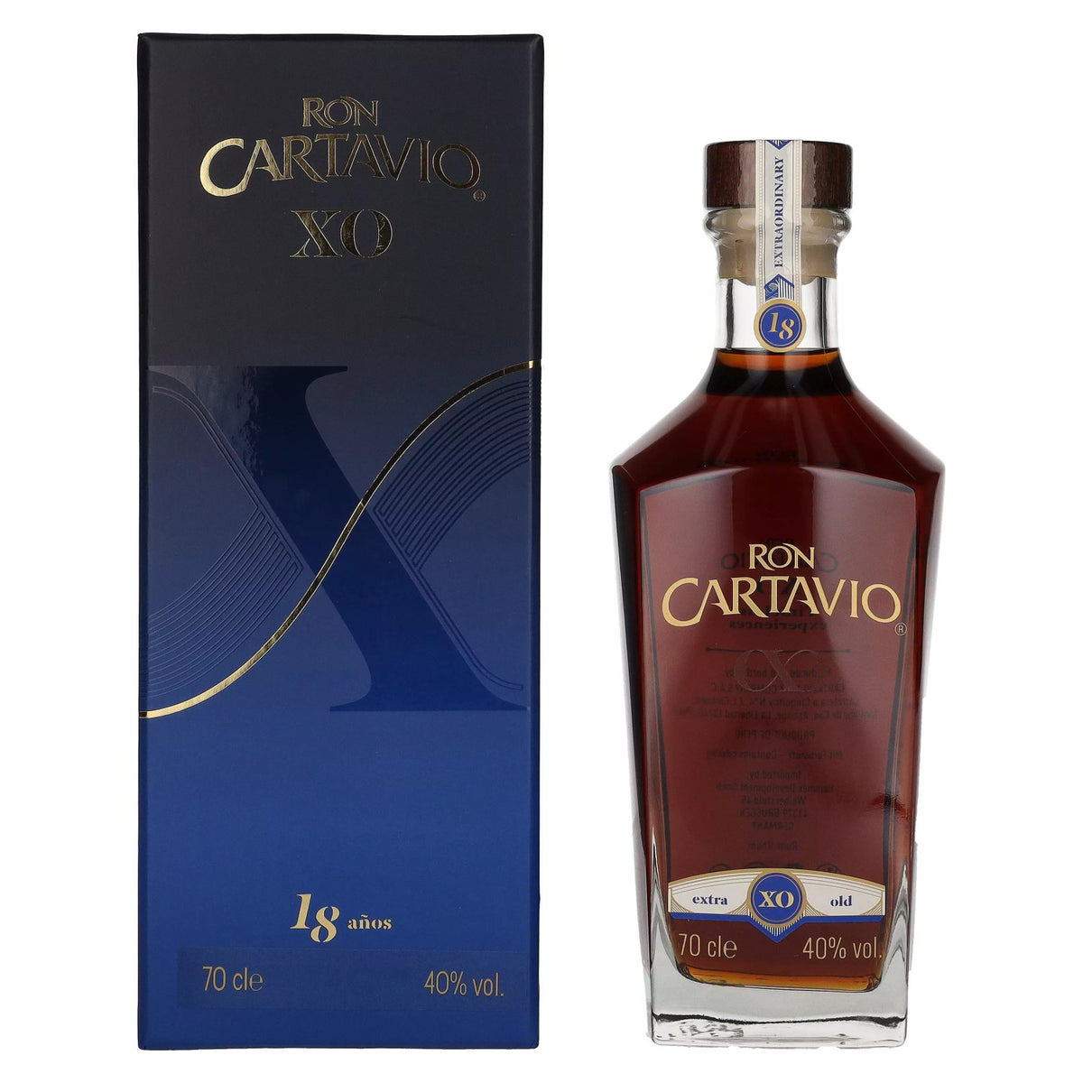 Ron Cartavio XO 18 Años Solera 40% vol. 0,7 l in geschenkverpakking