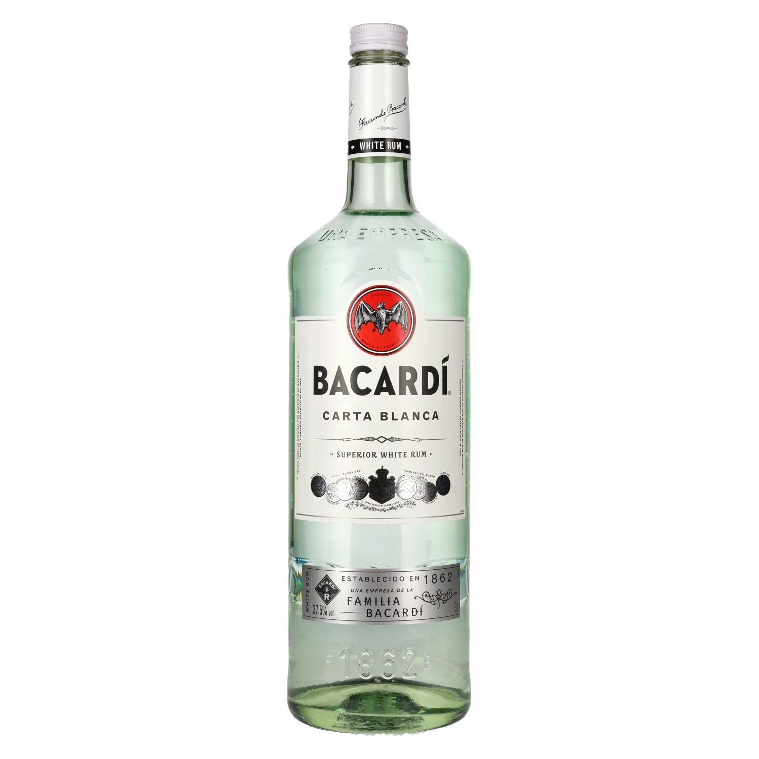 Bacardi Roner Carta Blanca Superieur 37,5% Vol. 3l