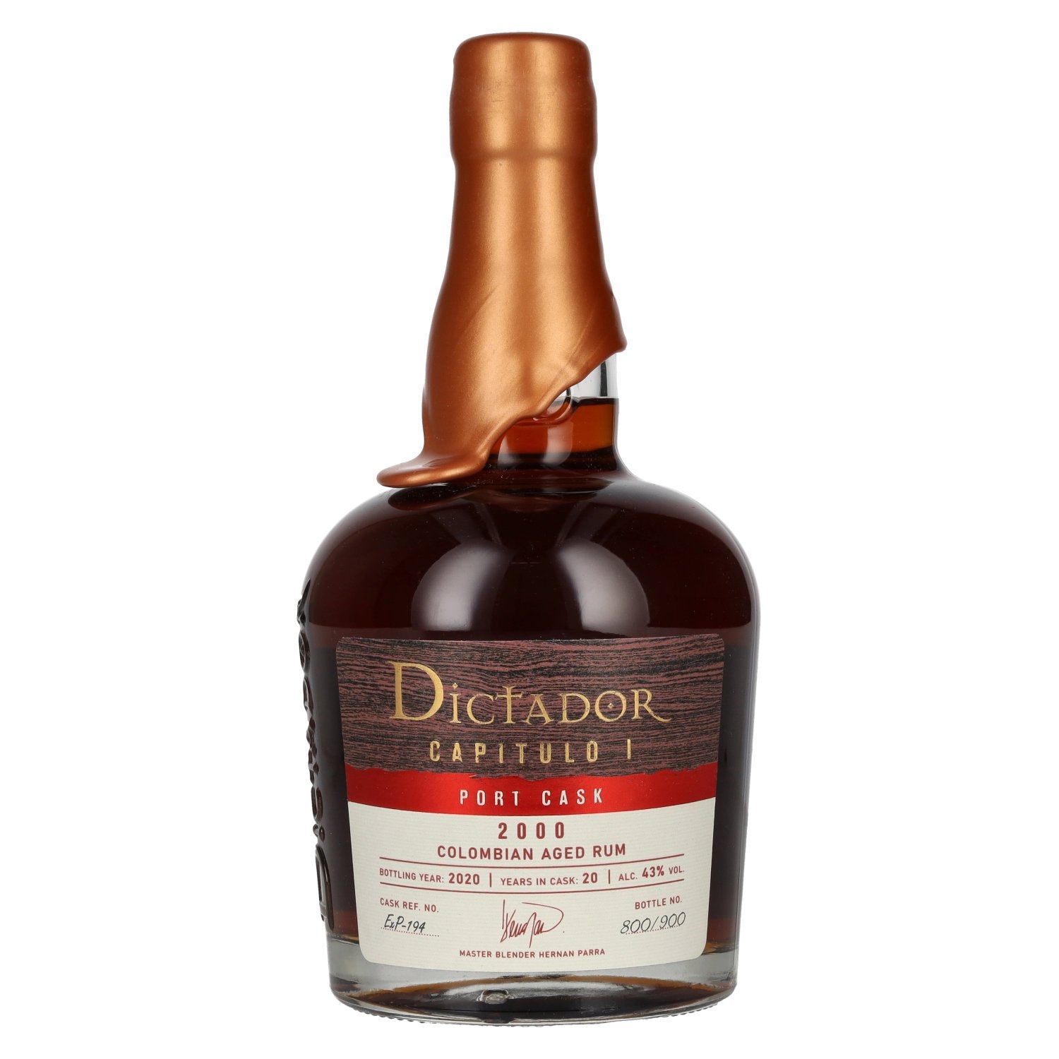 Dictador CAPITULO I 20 Years Old Port Cask Colombian Aged Rum 43% Vol. 0,7l
