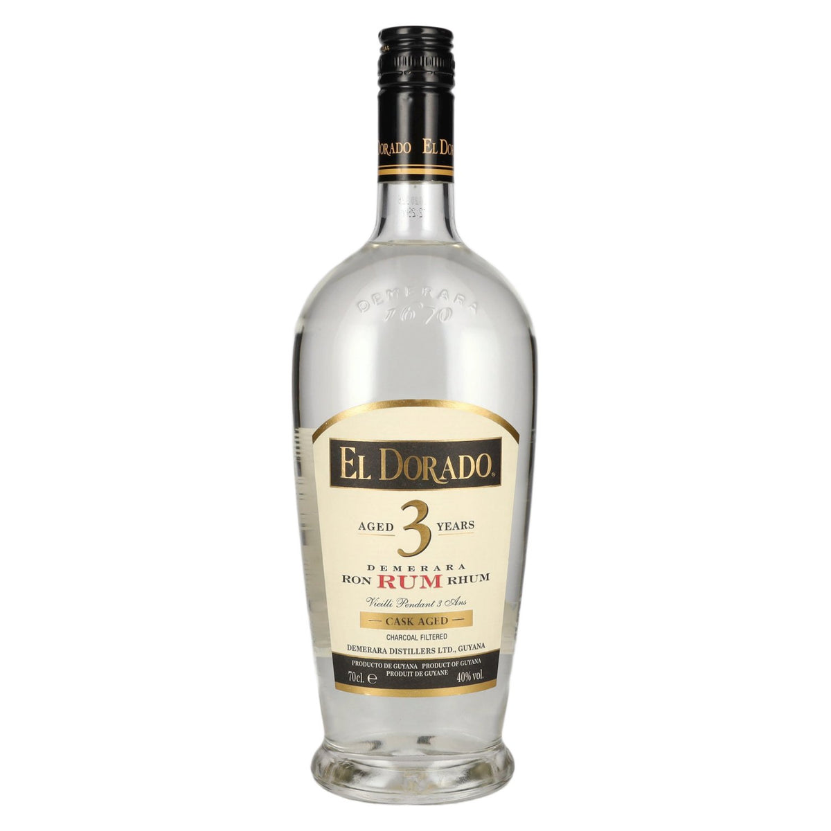 El Dorado 3 Years Old Cask Aged Demerara Rum 40% Vol. 0,7l
