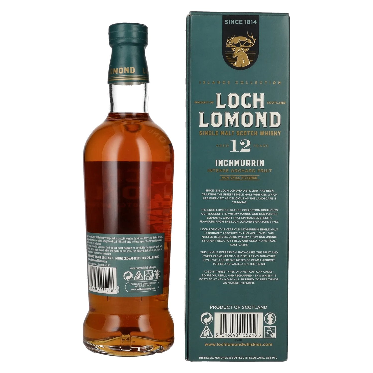 Loch Lomond Inchmurrin 12 Years Old 46% Vol. 0,7l in Geschenkbox