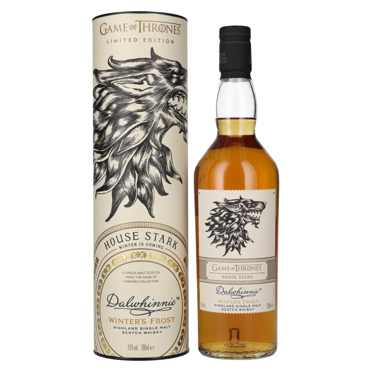 Dalwhinnie Winter's Frost GAME OF THRONES House Stark Single Malt Collection 43% Vol. 0,7l in Geschenkbox