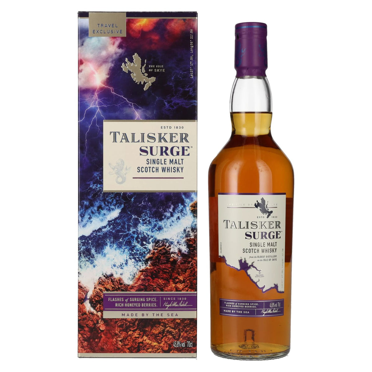 Talisker SURGE Single Malt Scotch Whisky 45.8% ABV, 0.7l, in a gift box