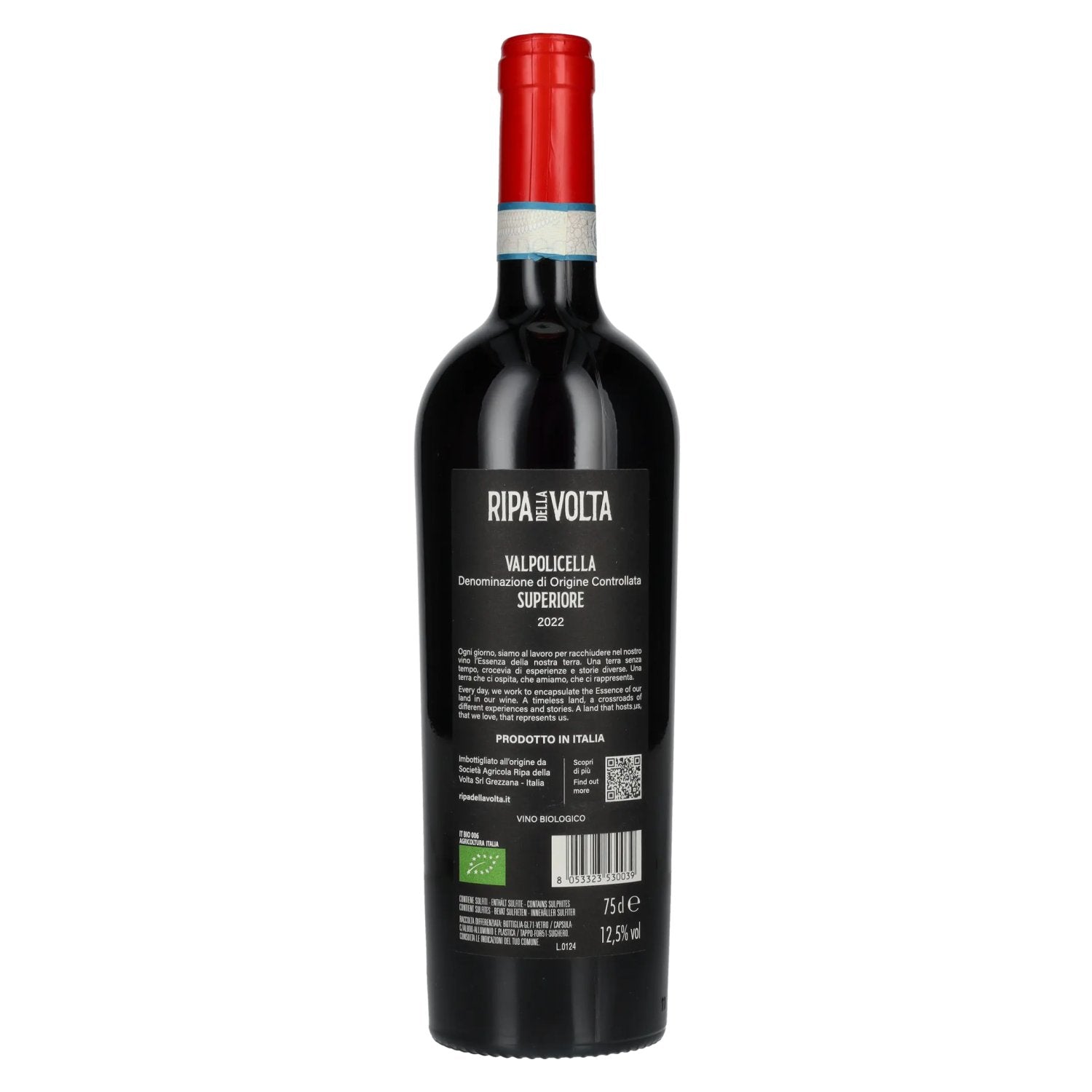 Ripa Della Volta Valpolicella Superiore DOC 2022 12,5% Vol. 0,75l