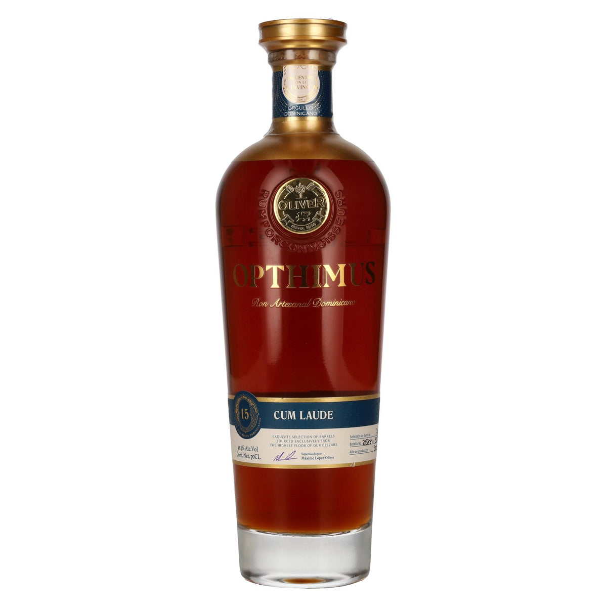 Opthimus 15 Cum Laude Ron Artesanal Dominicano 41,3% vol. 0,7 l