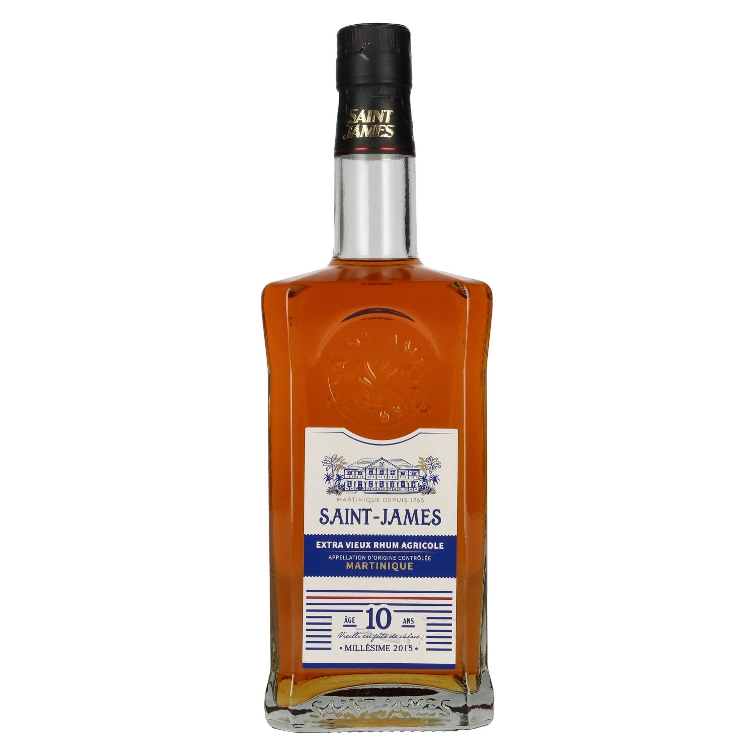 Saint James 10 ANS Extra Vieux Rhum Agricole Martinique Millésime AOC 2015 42,5% Vol. 0,7l