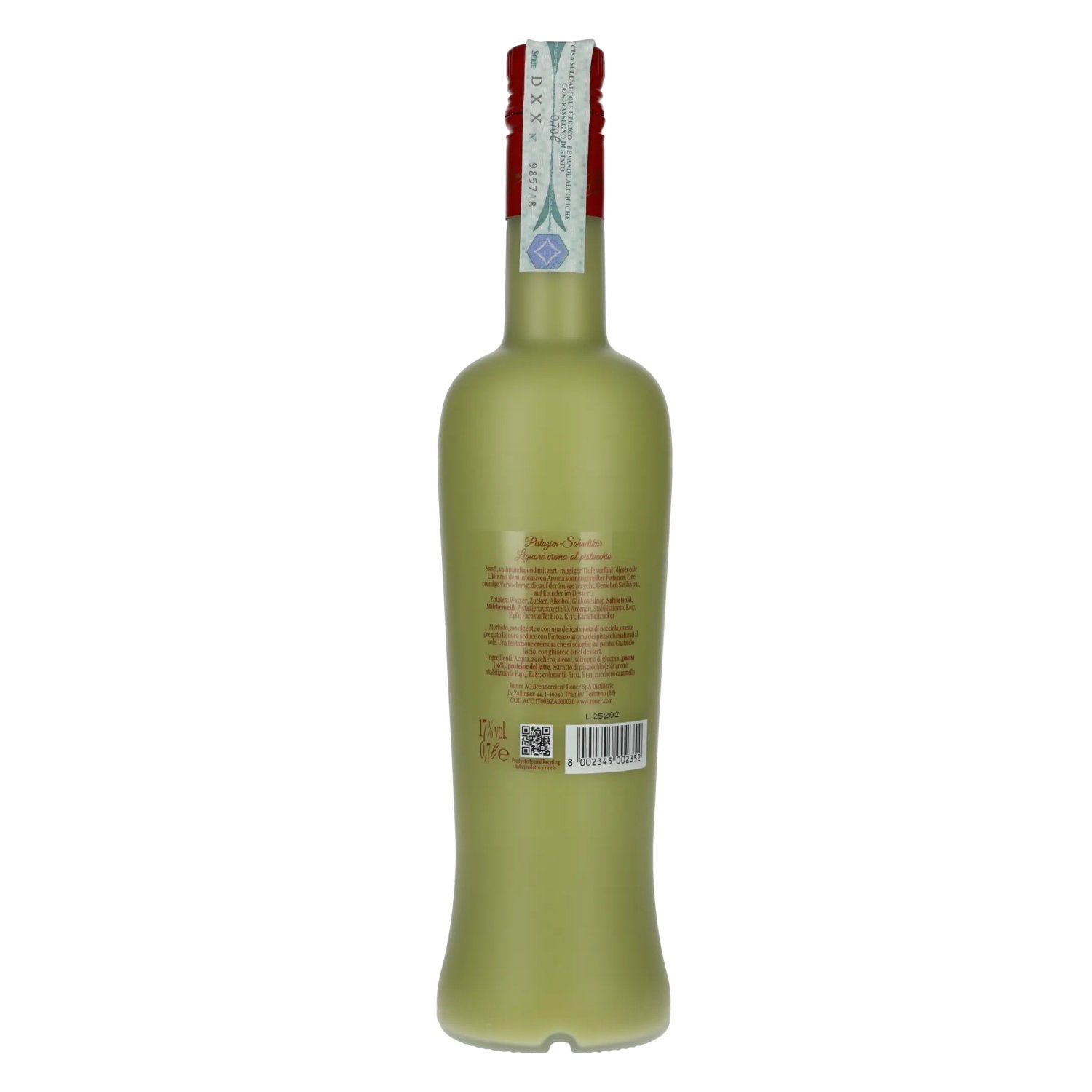Roner Liqueur de crème à la pistache 17% vol. 0,7l