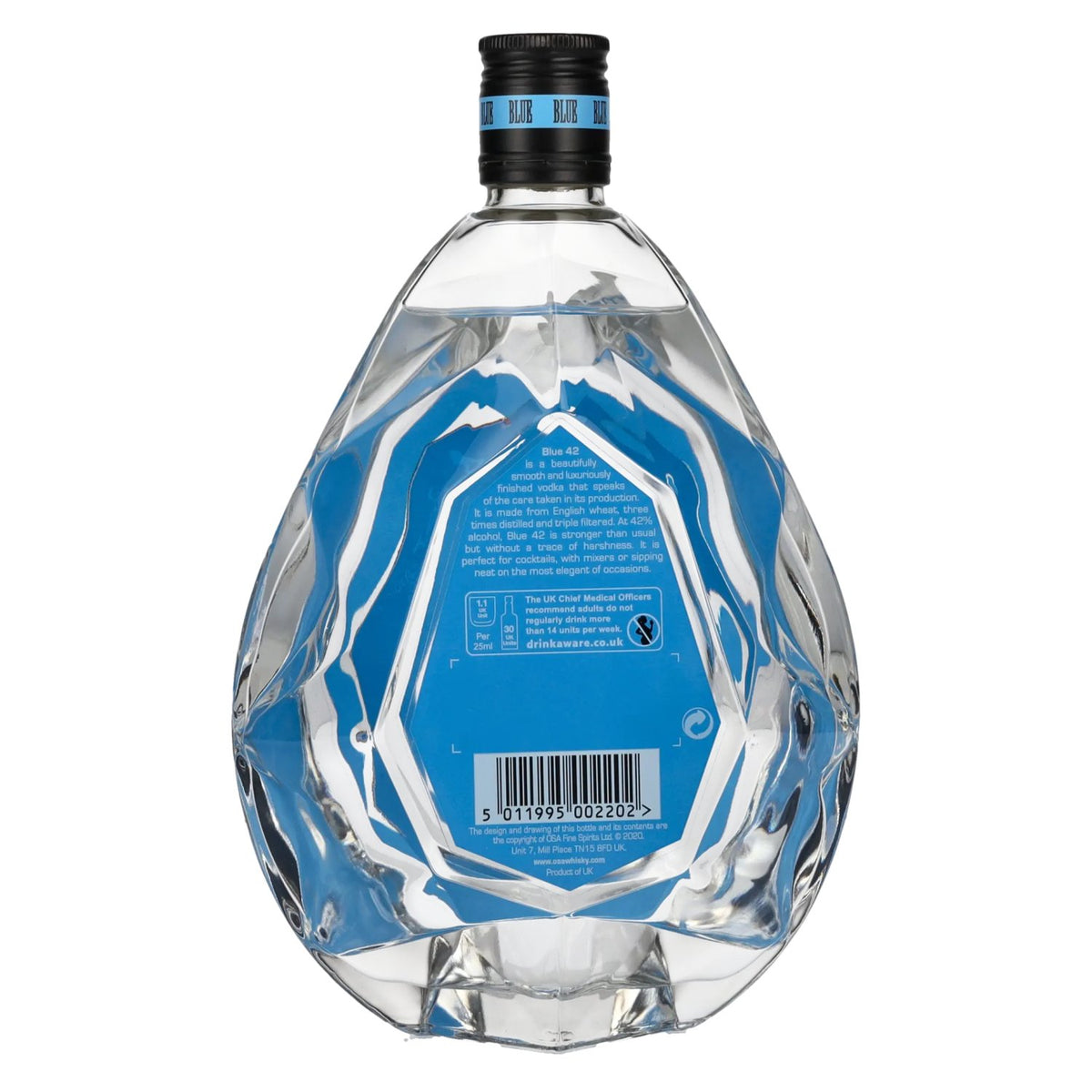 Blue 42 Smooth Luxury Vodka 42% ABV 0.7l