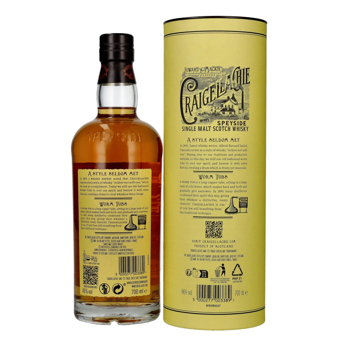 Craigellachie 13 Years Old Speyside Single Malt 46% vol. 0.7 l in a gift box