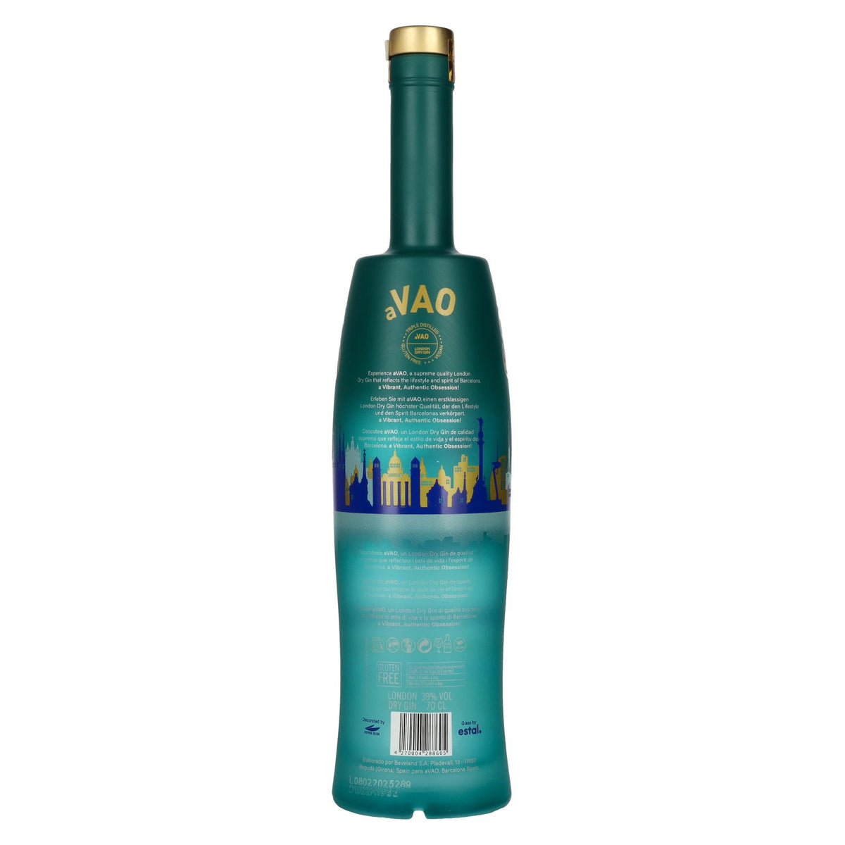 aVAO 1137 Barcelona Supreme Triple Distilled London Dry Gin 39% vol. 0,7 l