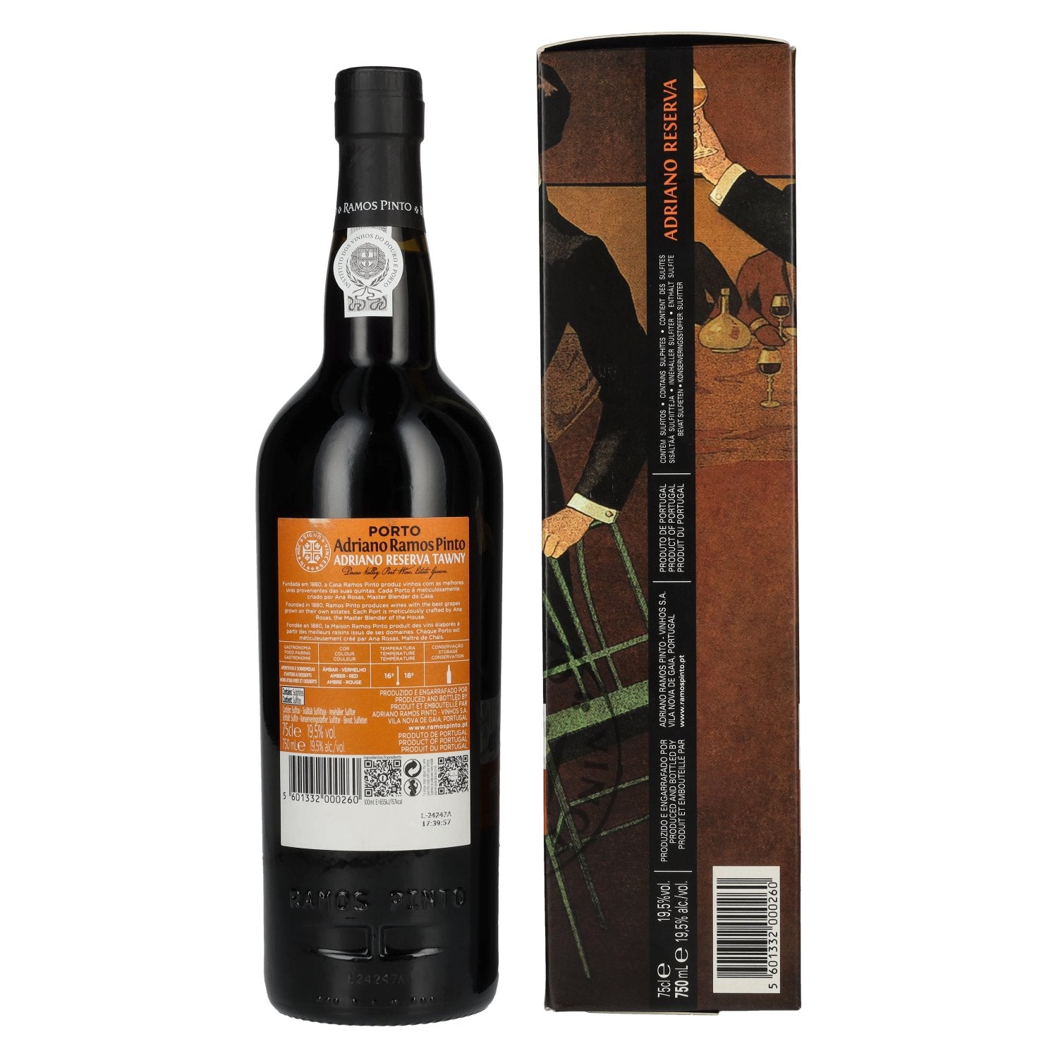 Ramos Pinto Adriano Porto Reserva 19,5% Vol. 0,75l in Geschenkbox