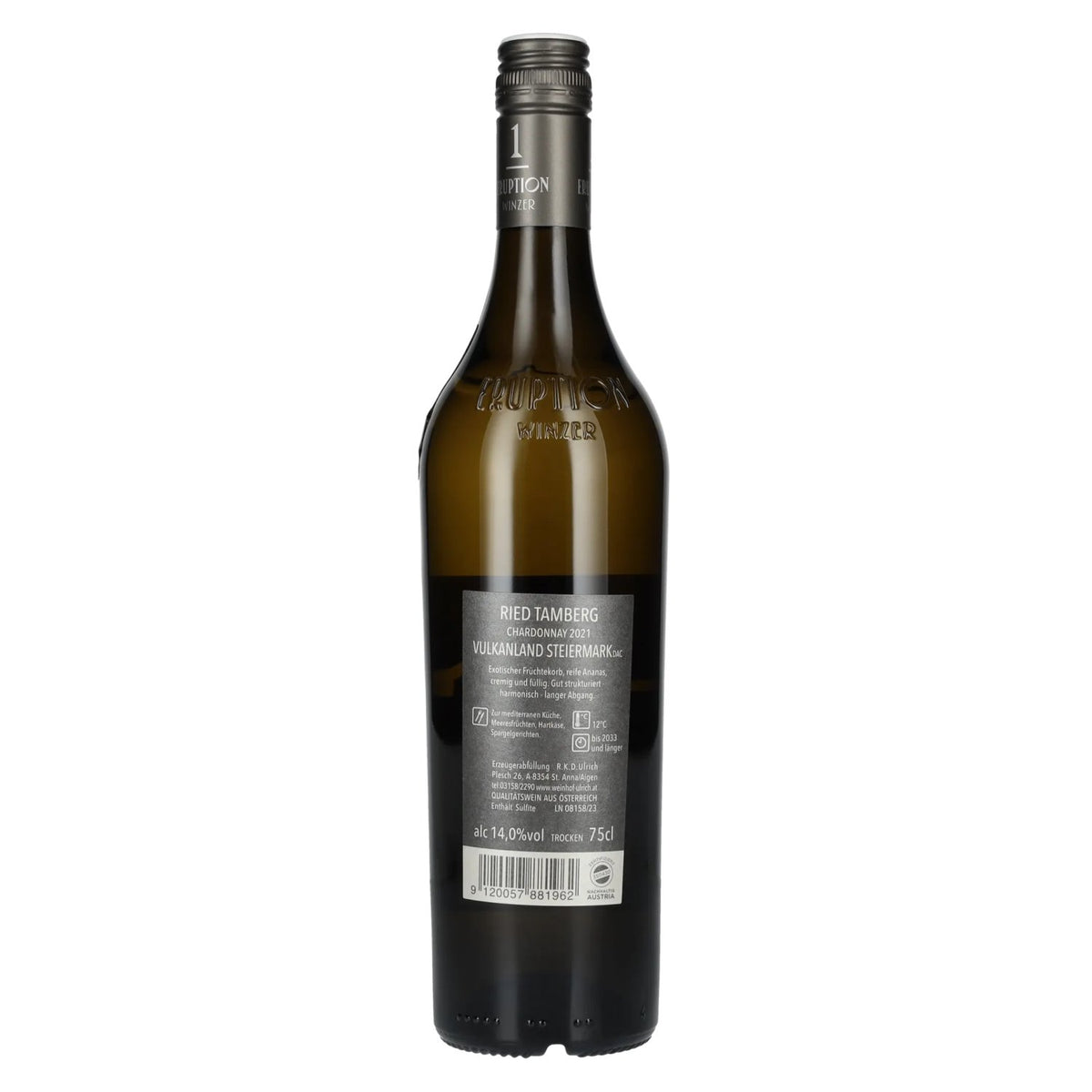 Weinhof Ulrich Chardonnay Ried Tamberg Vulkanland Styria DAC 2021 14% ABV 0.75 l