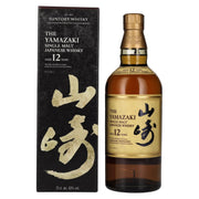 Suntory The Yamazaki 12 ans d'âge, whisky single malt japonais, 43 % vol., 0,7 l, dans un coffret cadeau