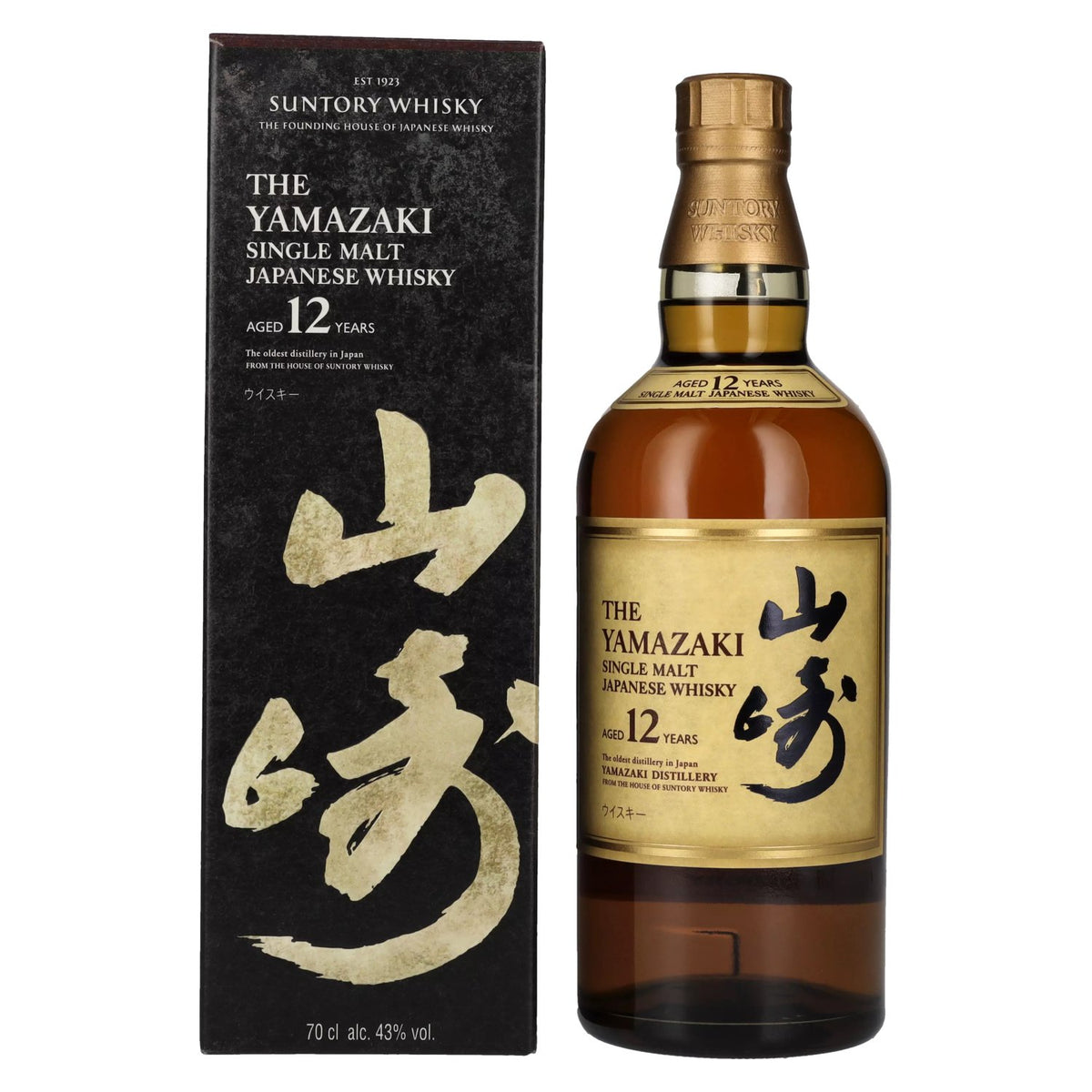 Suntory The Yamazaki 12 Years Old Single Malt Japanese Whisky 43% vol. 0.7 l in a gift box
