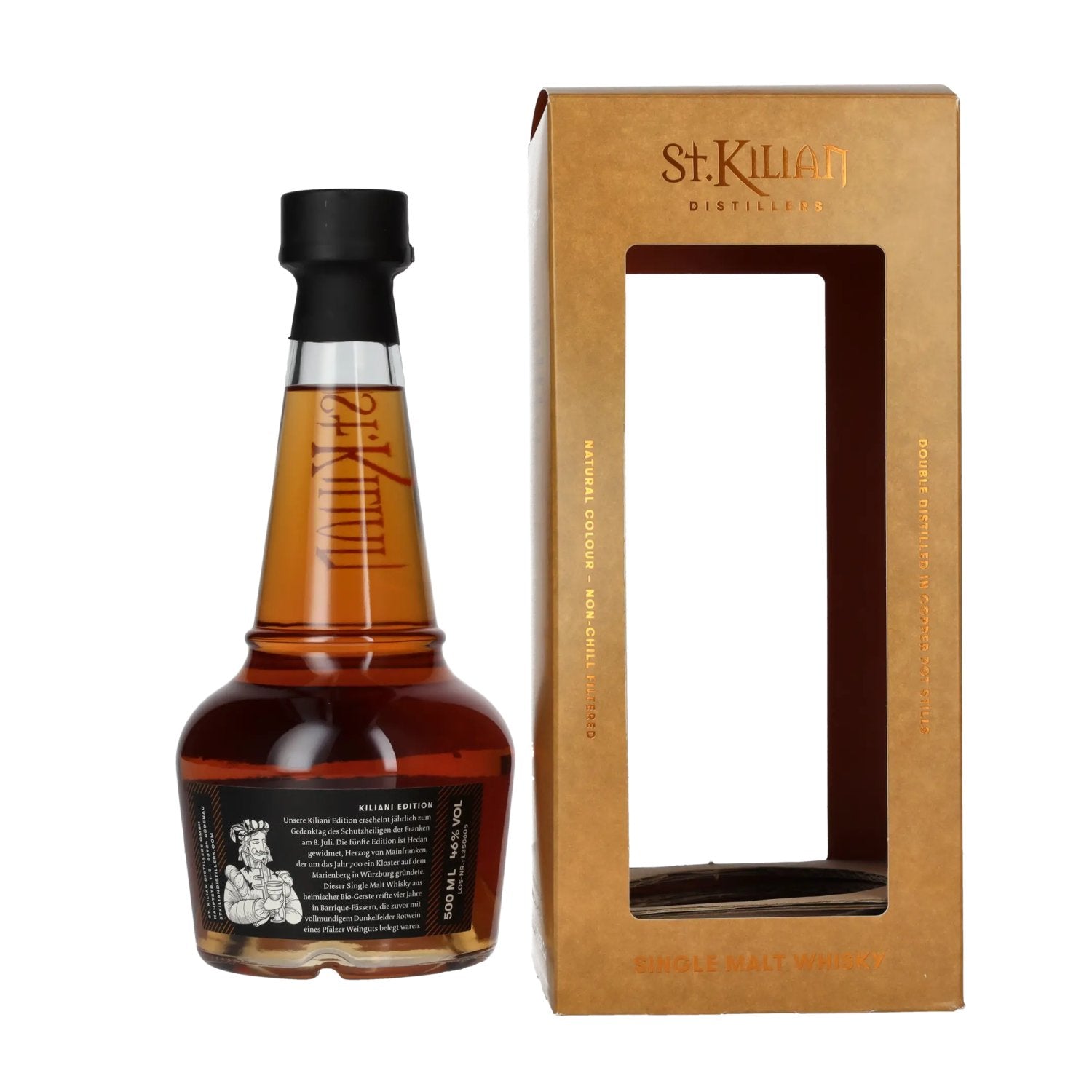 St. Kilian Kiliani Edition HEDAN Single Malt Whisky 46% Vol. 0,5l in geschenkverpakking
