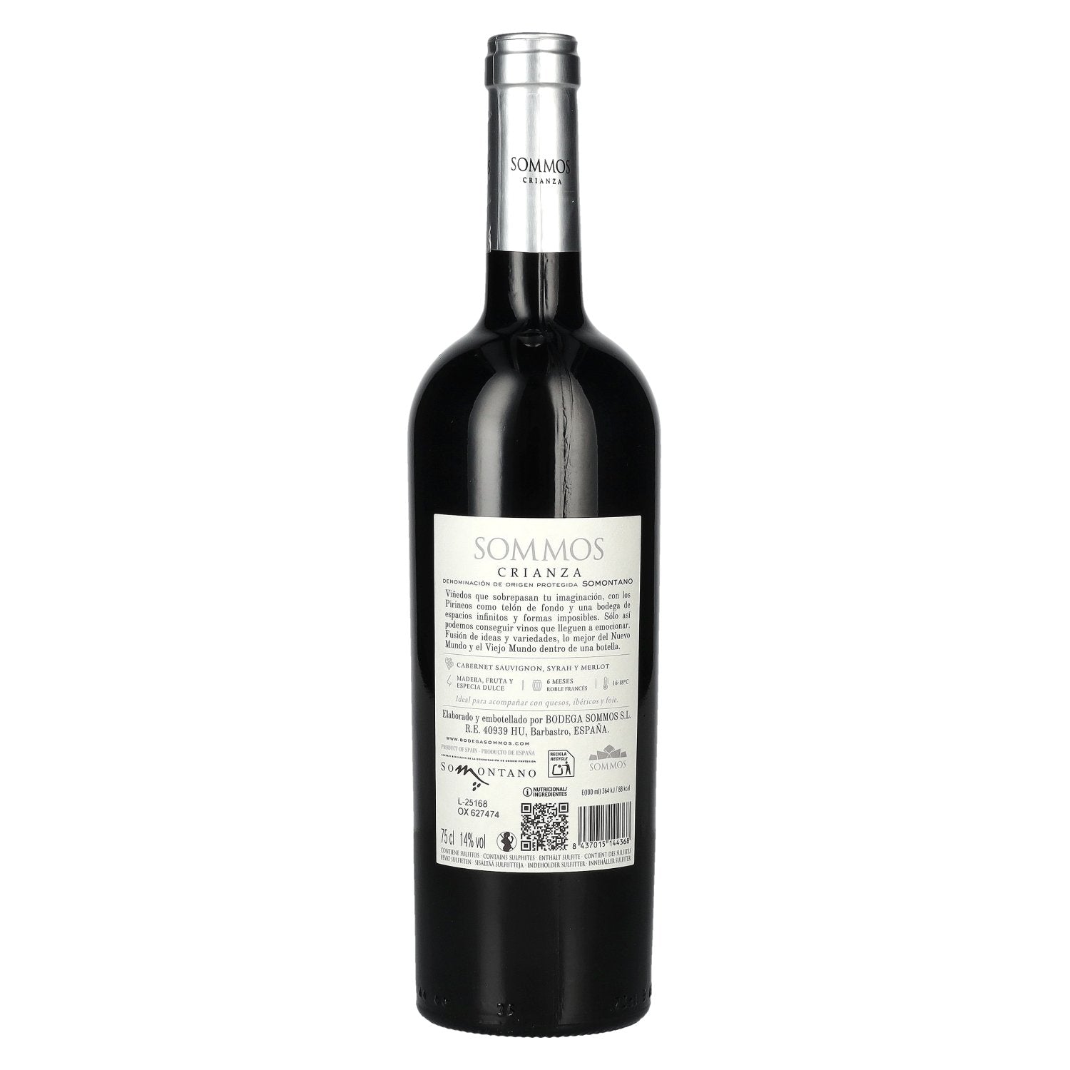 SOMMOS Crianza Somontano D.O.P 2022 14% Vol. 0,75l