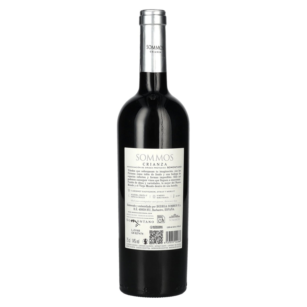 SOMMOS Crianza Somontano D.O.P. 2022 14% vol. 0,75 l