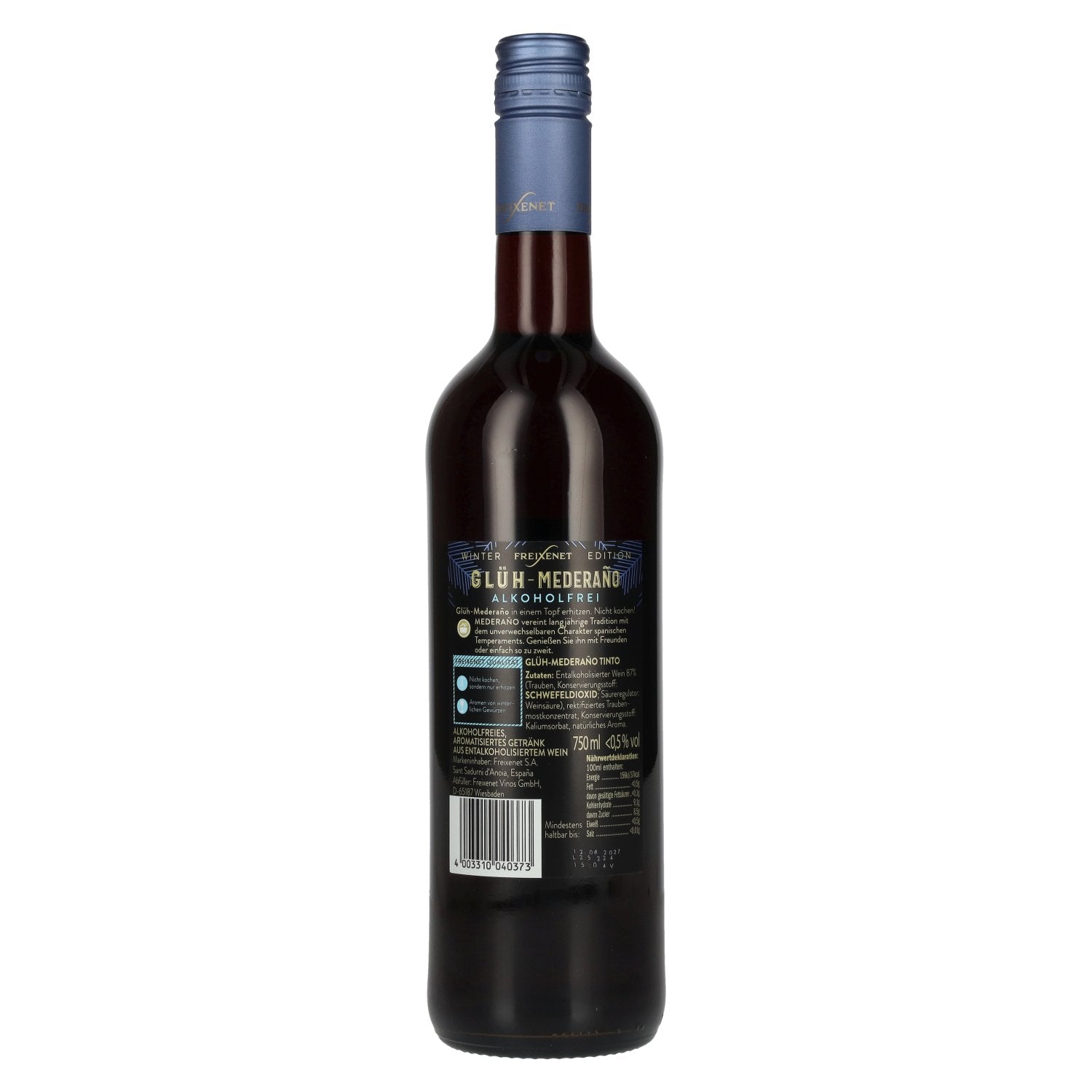 Freixenet Glüh Mederaño Tinto Alcoholvrij 0,75l