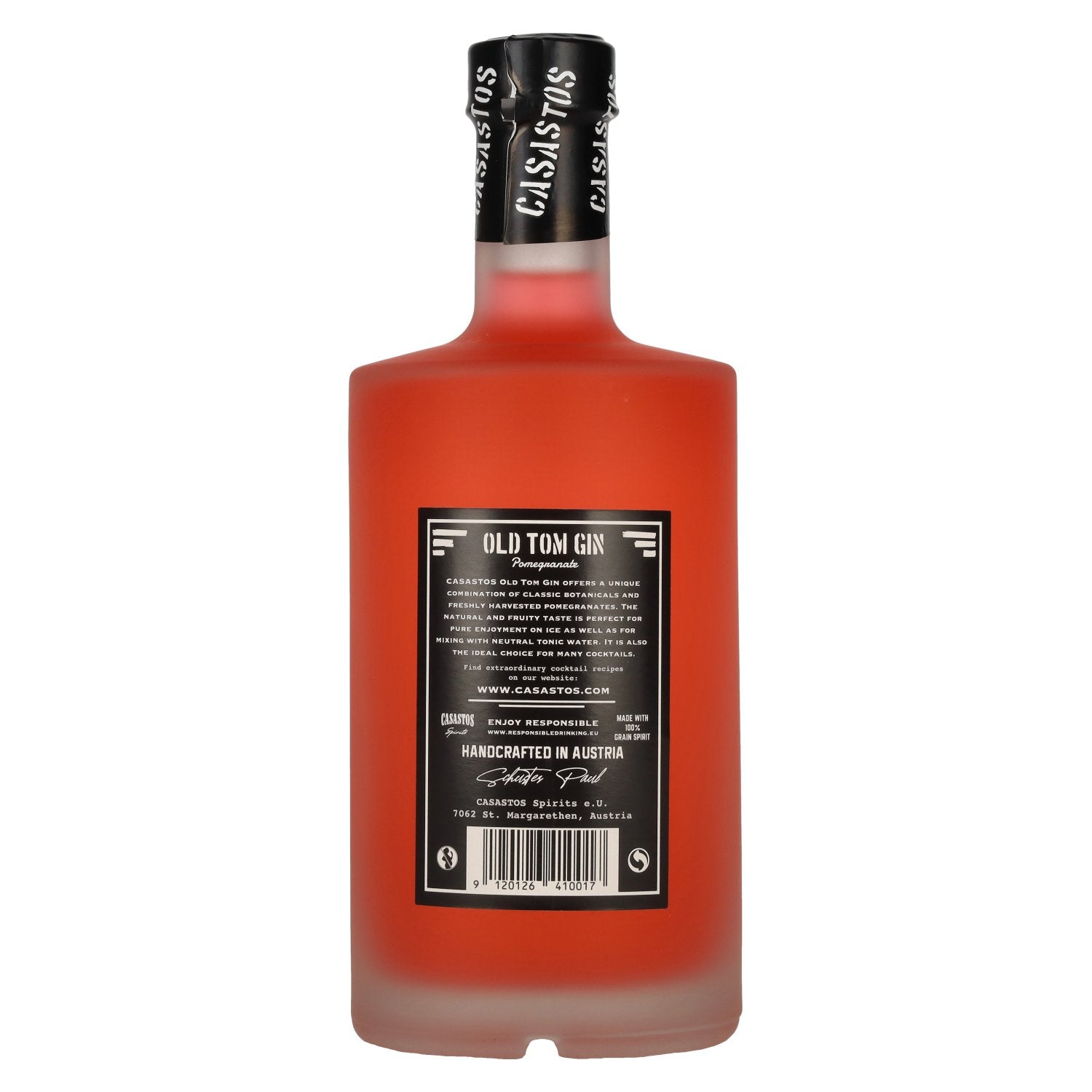 CASASTOS Oude Tom Gin Small Batch Granaatappel 40% Vol. 0,5l