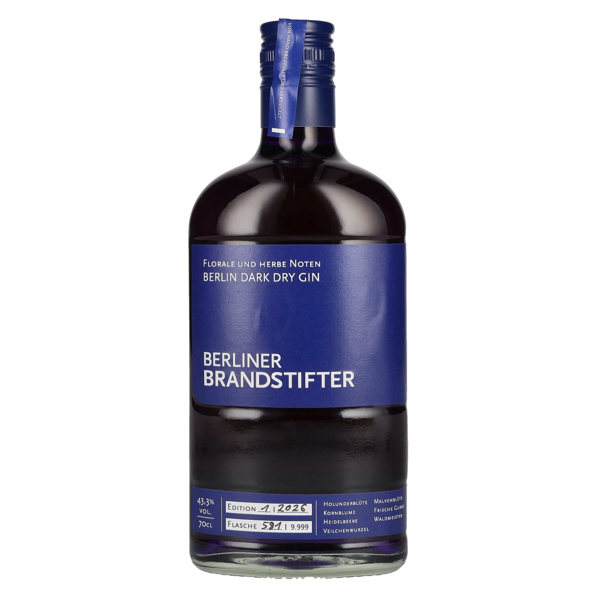 Berliner Brandstifter Berlin DARK Dry Gin Edition 1. 2026 43,3% vol. 0,7 l