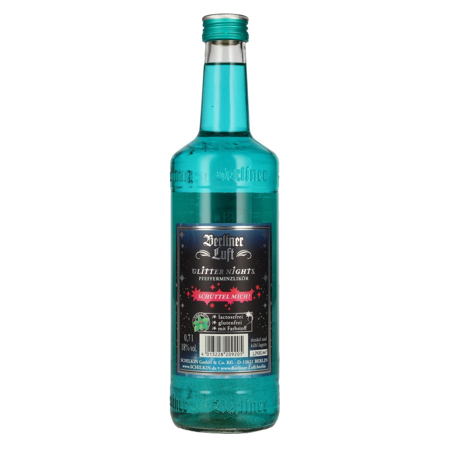 Berliner Luft GLITTER NIGHTS Der Frische Pfefferminzlikör 18% Vol. 0,7l