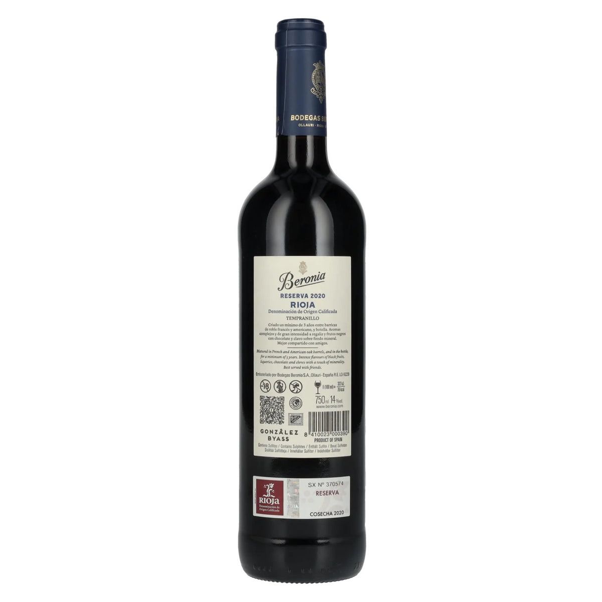 Beronia Reserva Rioja 2020 14 % vol. 0,75 l