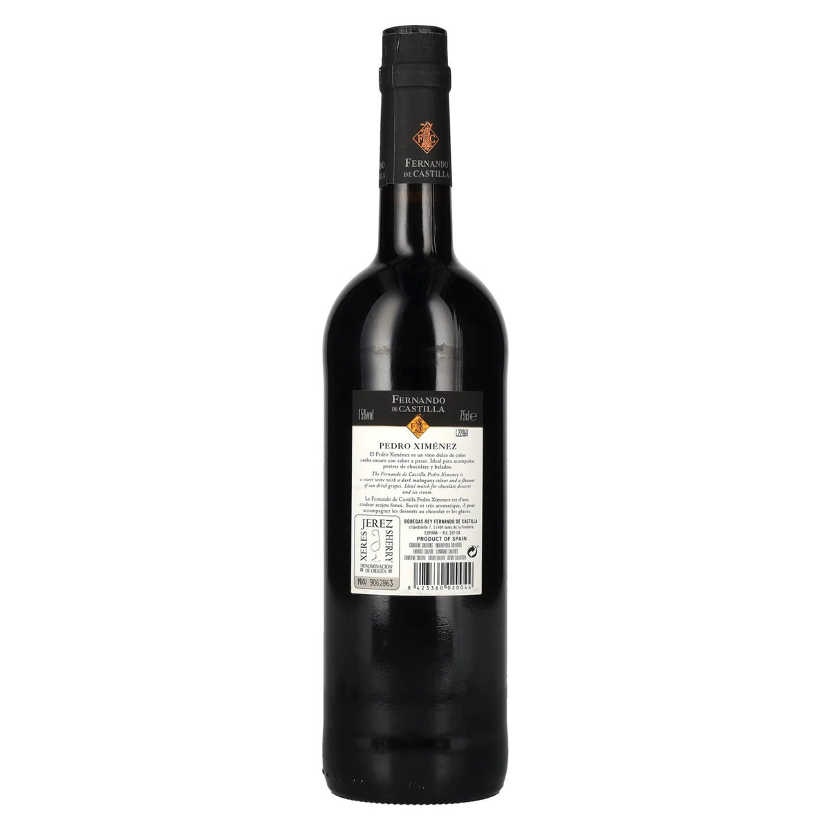 Fernando de Castilla Pedro Ximénez Sherry 15% ABV 0.75 l
