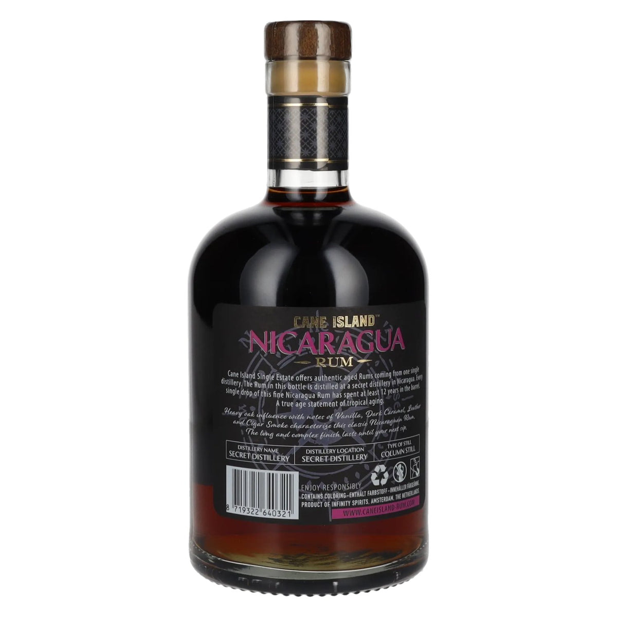 Cane Island NICARAGUA Rhum Single Estate 12 ans d'âge 43 % vol. 0,7 l