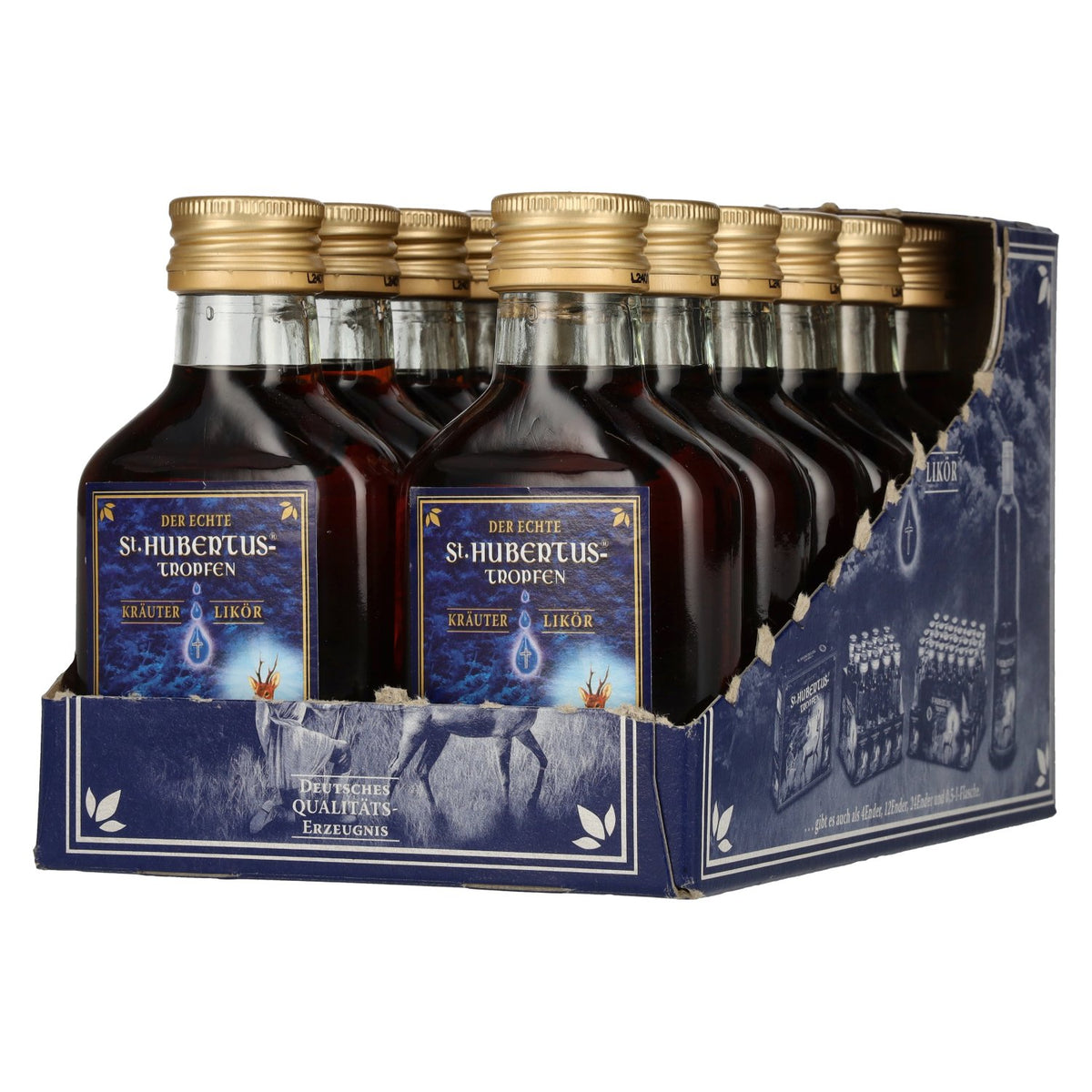 St. Hubertus Tropfen kruidenlikeur 30% vol. 12 x 0,1 l