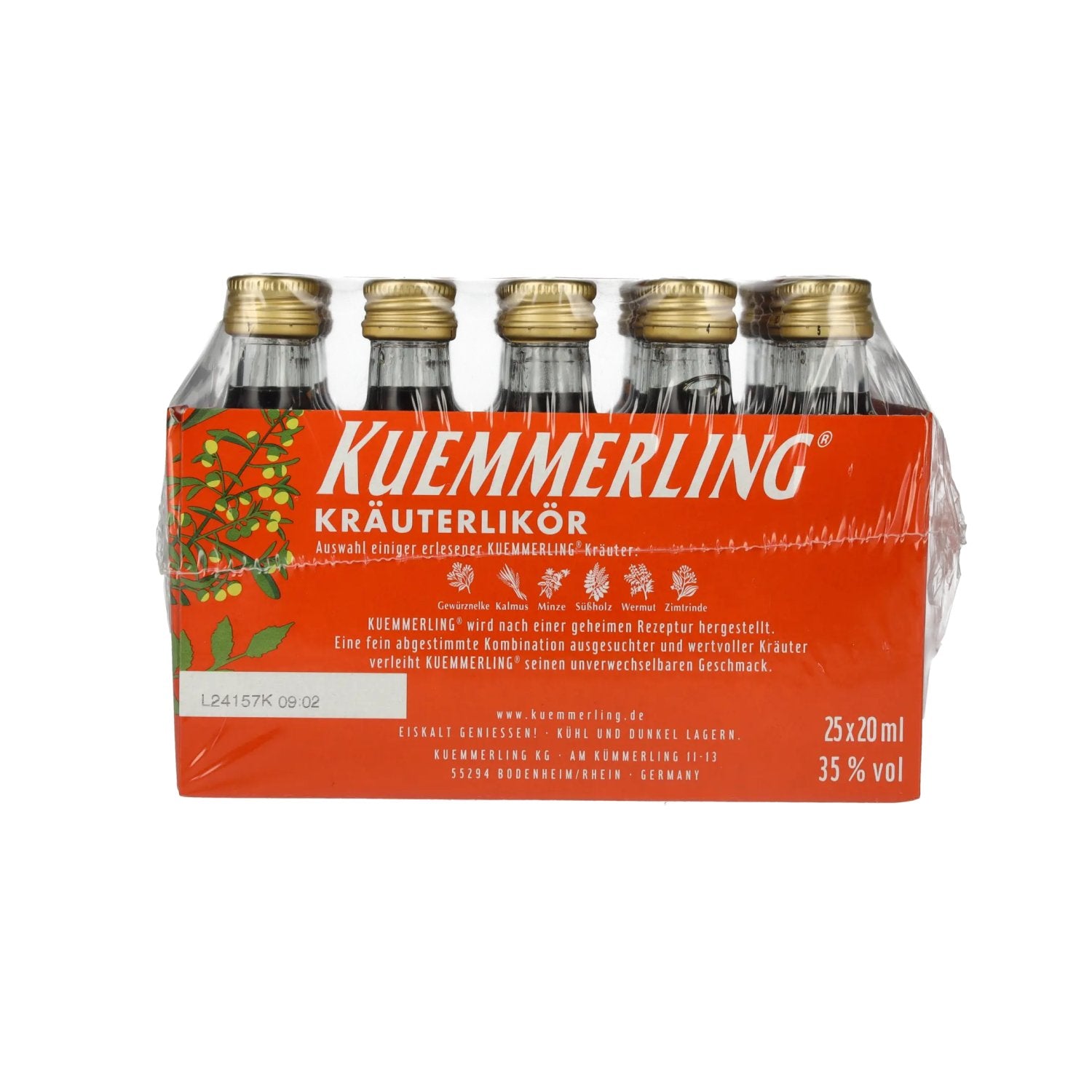 Kuemmerling herbal liqueur 35% Vol. 25x0,02l