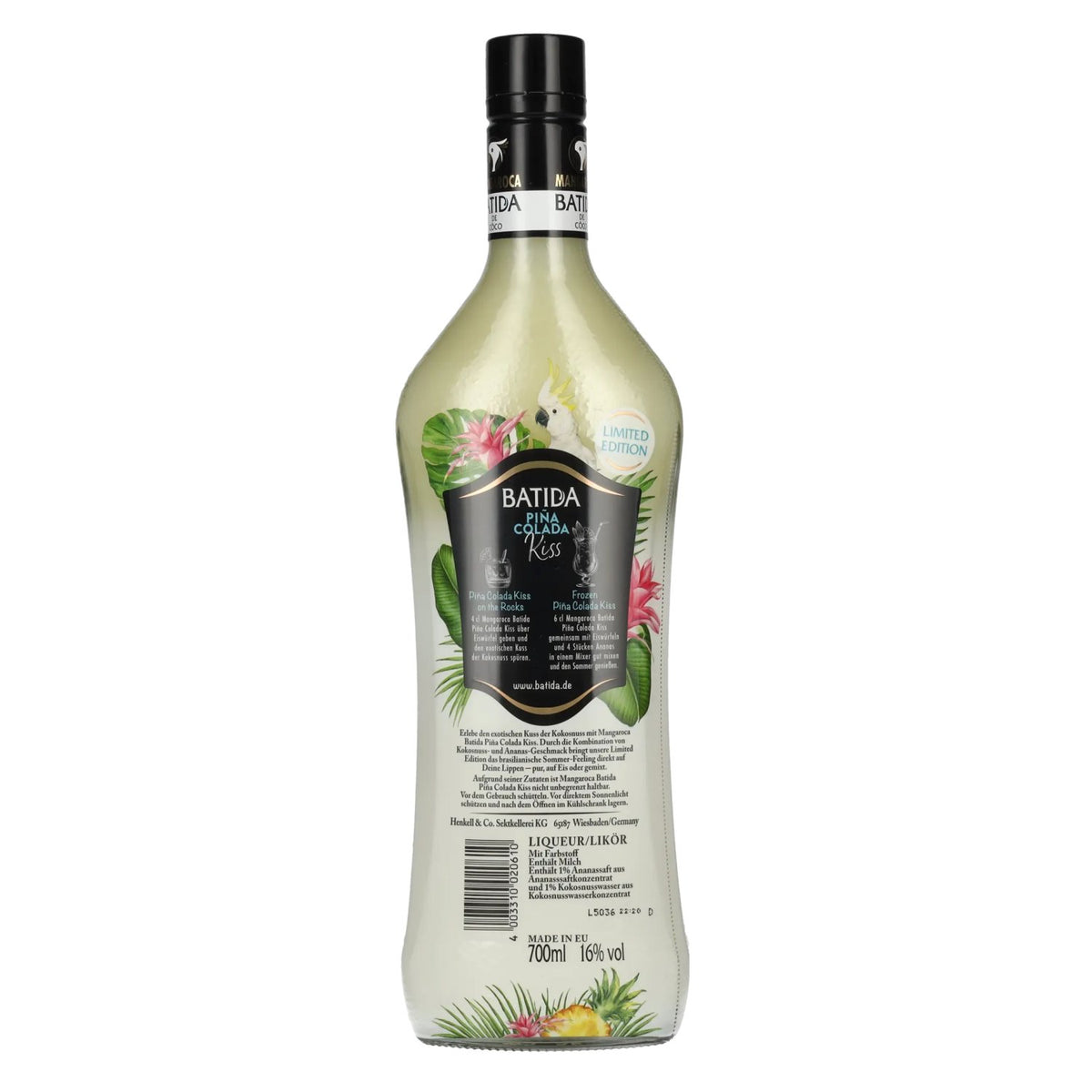Mangaroca Batida de Côco Piña Colada Kiss Limited Edition 16% vol. 0.7l