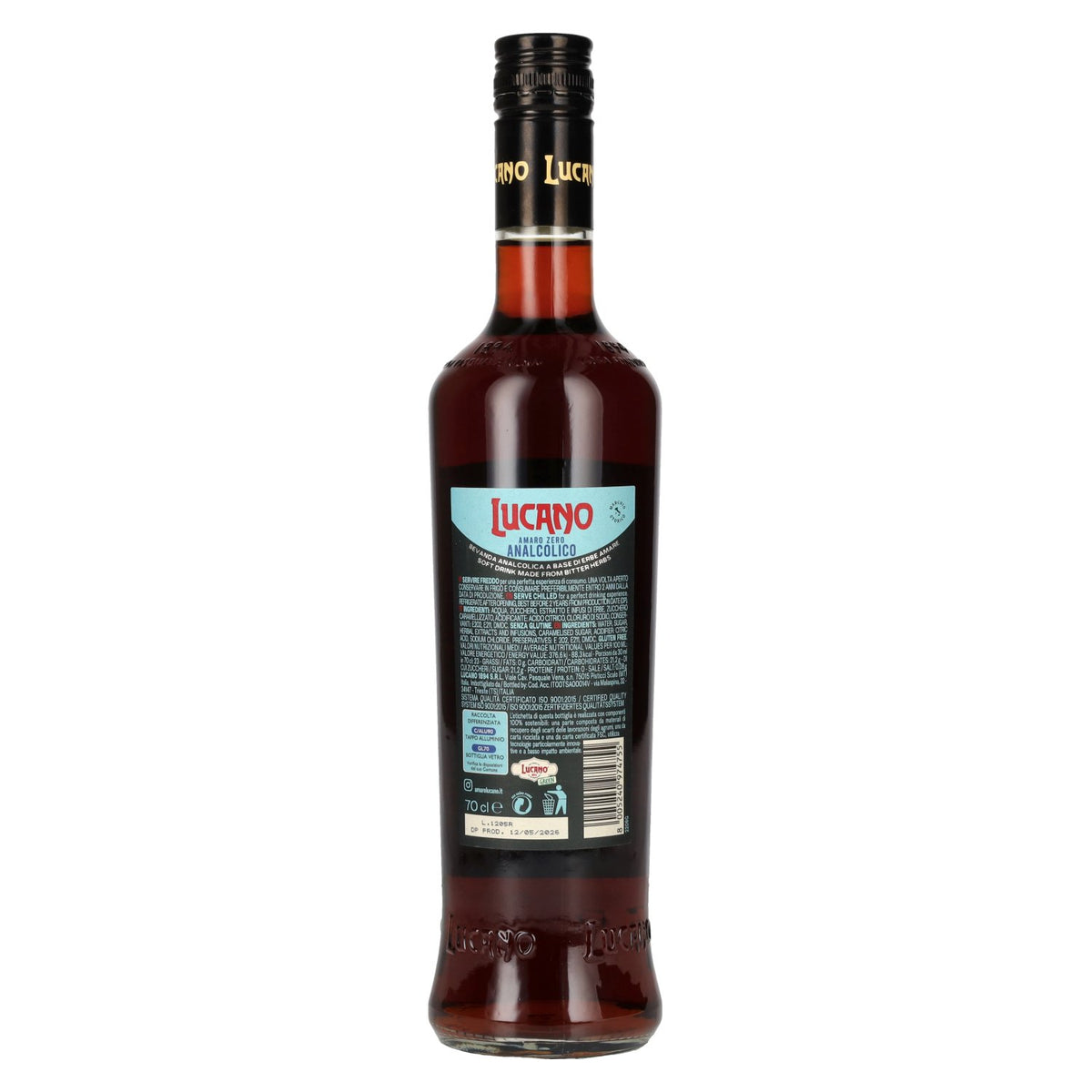 Lucano Amaro Zero Alcoholvrij 0,7 l