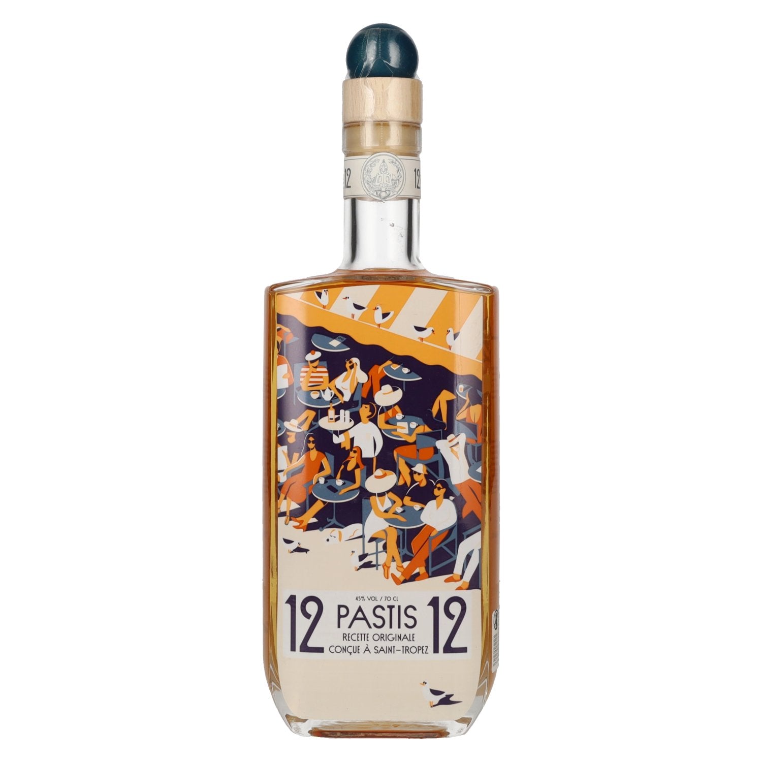 Pastis 12/12 Recette Originale Conçue à Saint-Tropez 45% vol. 0,7l