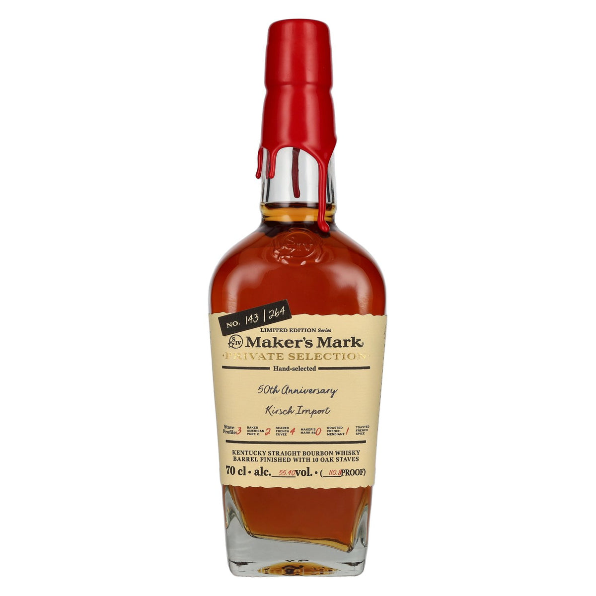 Maker's Mark PRIVATE SELECTION 50th Anniversary Kirsch Import Limited Edition 55.4% ABV 0.7l