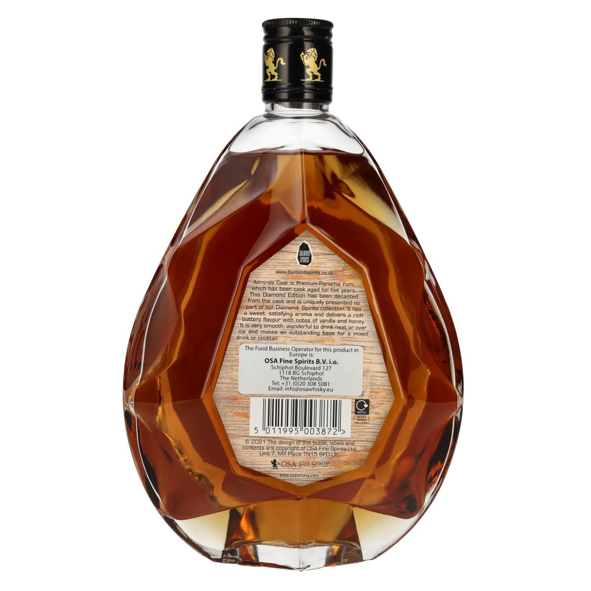 OSA Fine Spirits Admiral’s Cask Premium Panama Rum Diamond 40% vol. 0.7 l
