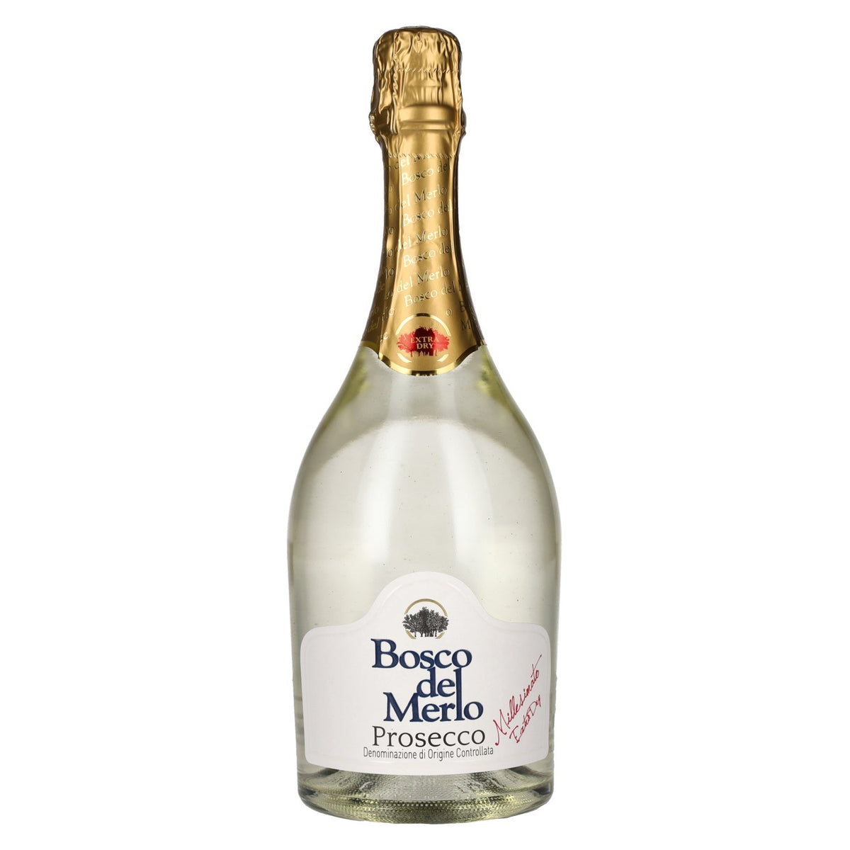 Bosco del Merlo Prosecco Extra Dry Millesimato DOC 2025 11.5% ABV 0.75l