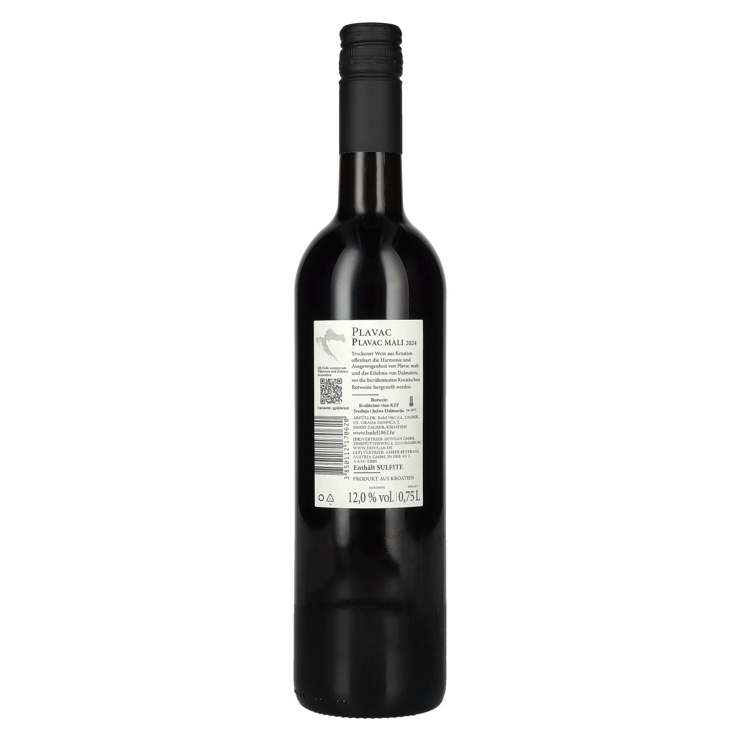 Badel Plavac Mali 2024 12% Vol. 0,75l