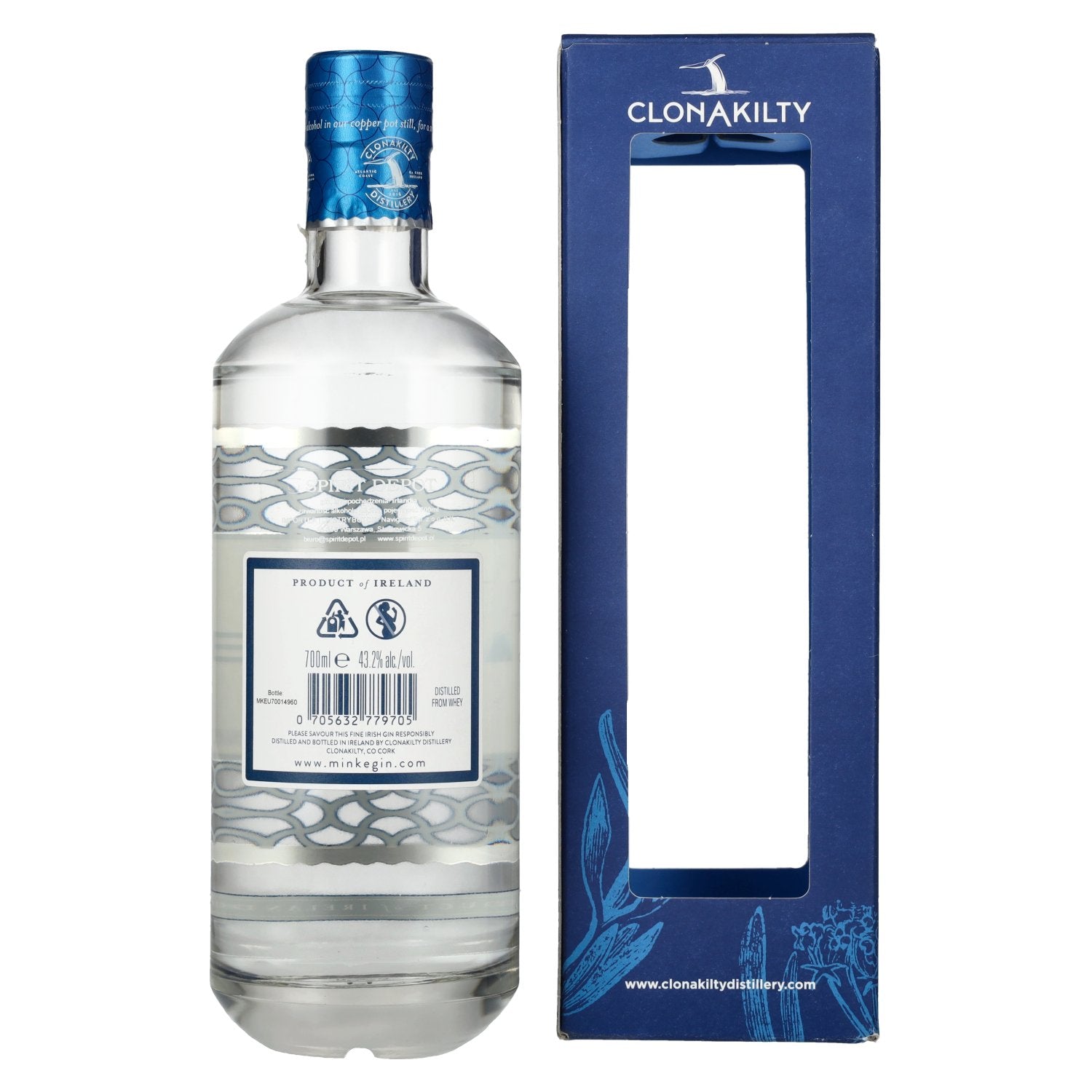Minke Irish Gin 43,2% Vol. 0,7l in geschenkverpakking