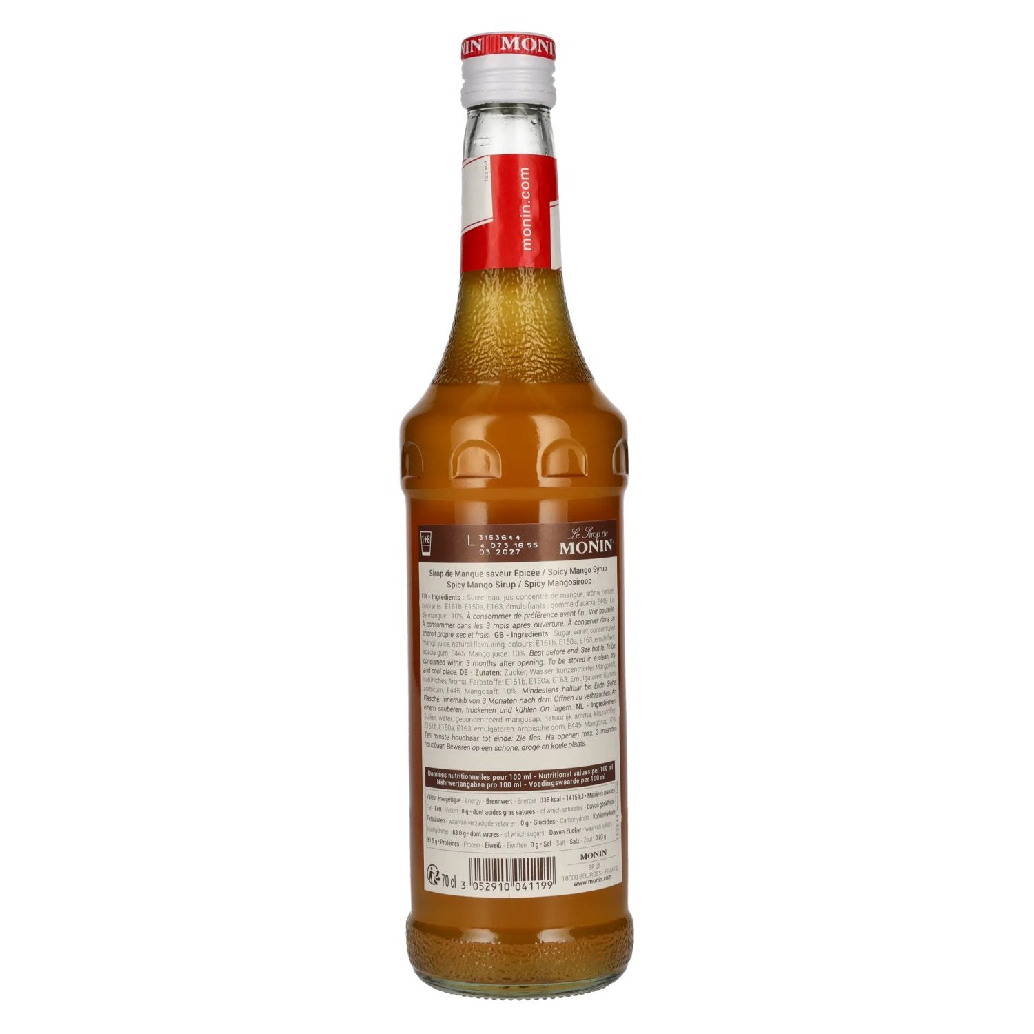 Le Sirop de Monin WÜRZIGE MANGO 0,7l