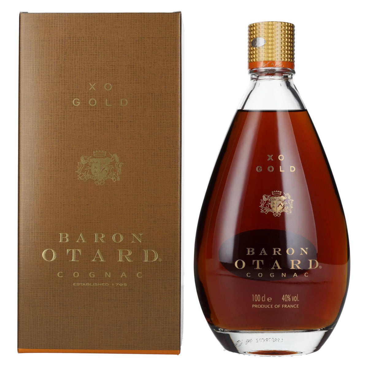 Baron Otard XO GOLD Cognac 40% vol. 1 l in geschenkverpakking