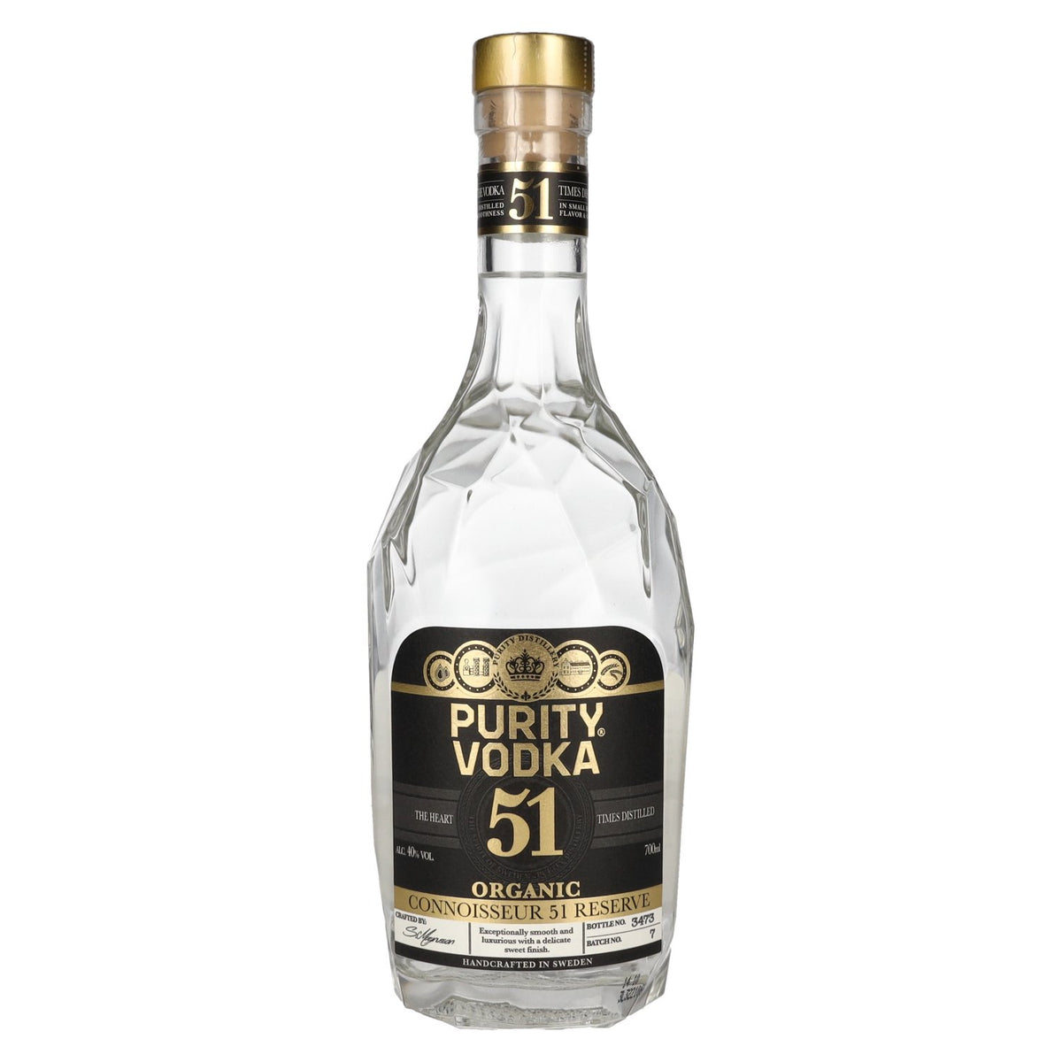 Purity CONNOISSEUR 51 RESERVE Biologische wodka 40% vol. 0,7 l